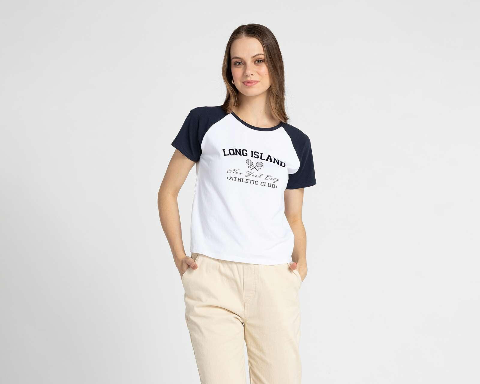 Foto 2 pulgar | Foto 1 | Blusa Refill Manga Corta con Estampado