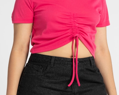 Foto 7 | Foto 6 | Blusa Thinner Manga Corta con Cuello V