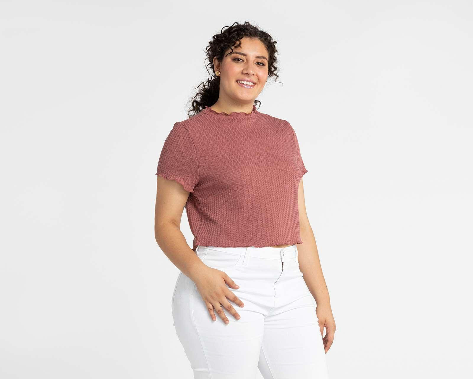 Playera 18 Forever para Mujer con Olán