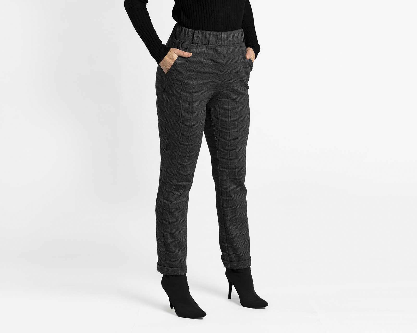 Foto 2 pulgar | Foto 1 | Pantalón de Vestir Lady Sun a Cuadros