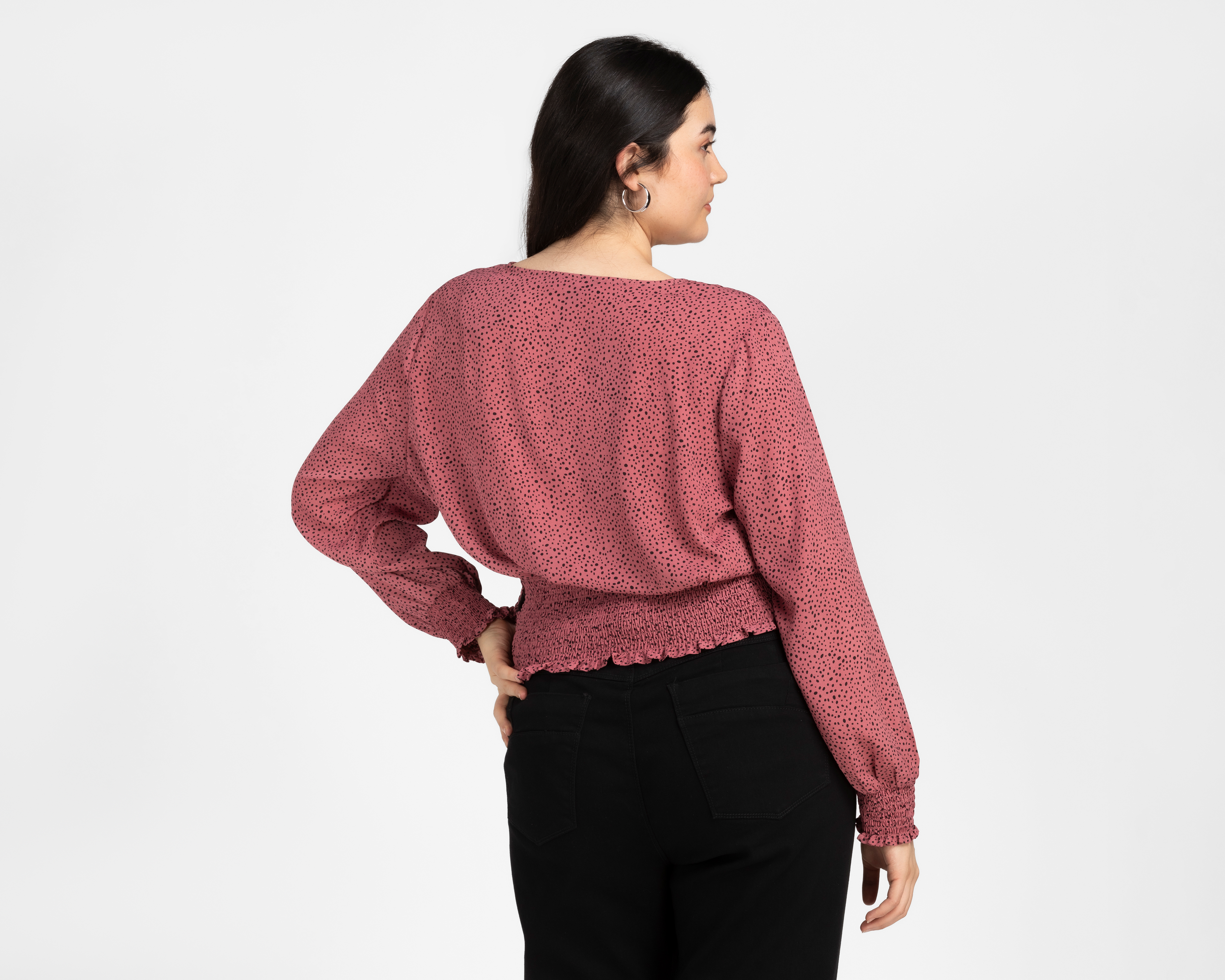 Foto 4 pulgar | Foto 3 | Blusa Thinner manga Larga para Mujer