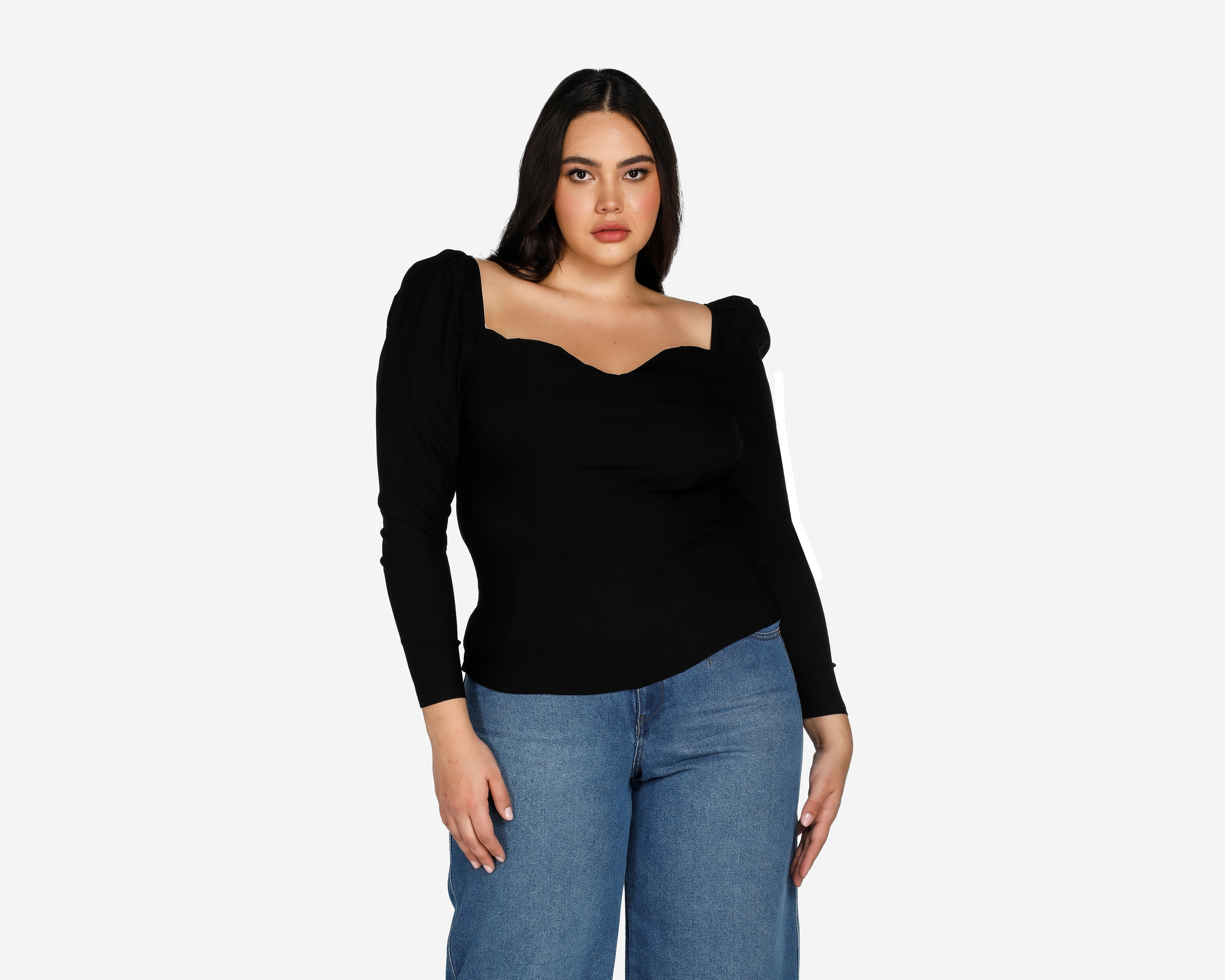 Foto 3 pulgar | Foto 2 | Blusa Thinner Manga Larga Negra