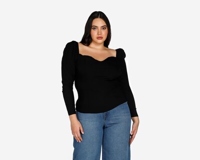 Foto 2 | Foto 2 | Blusa Thinner Manga Larga Negra