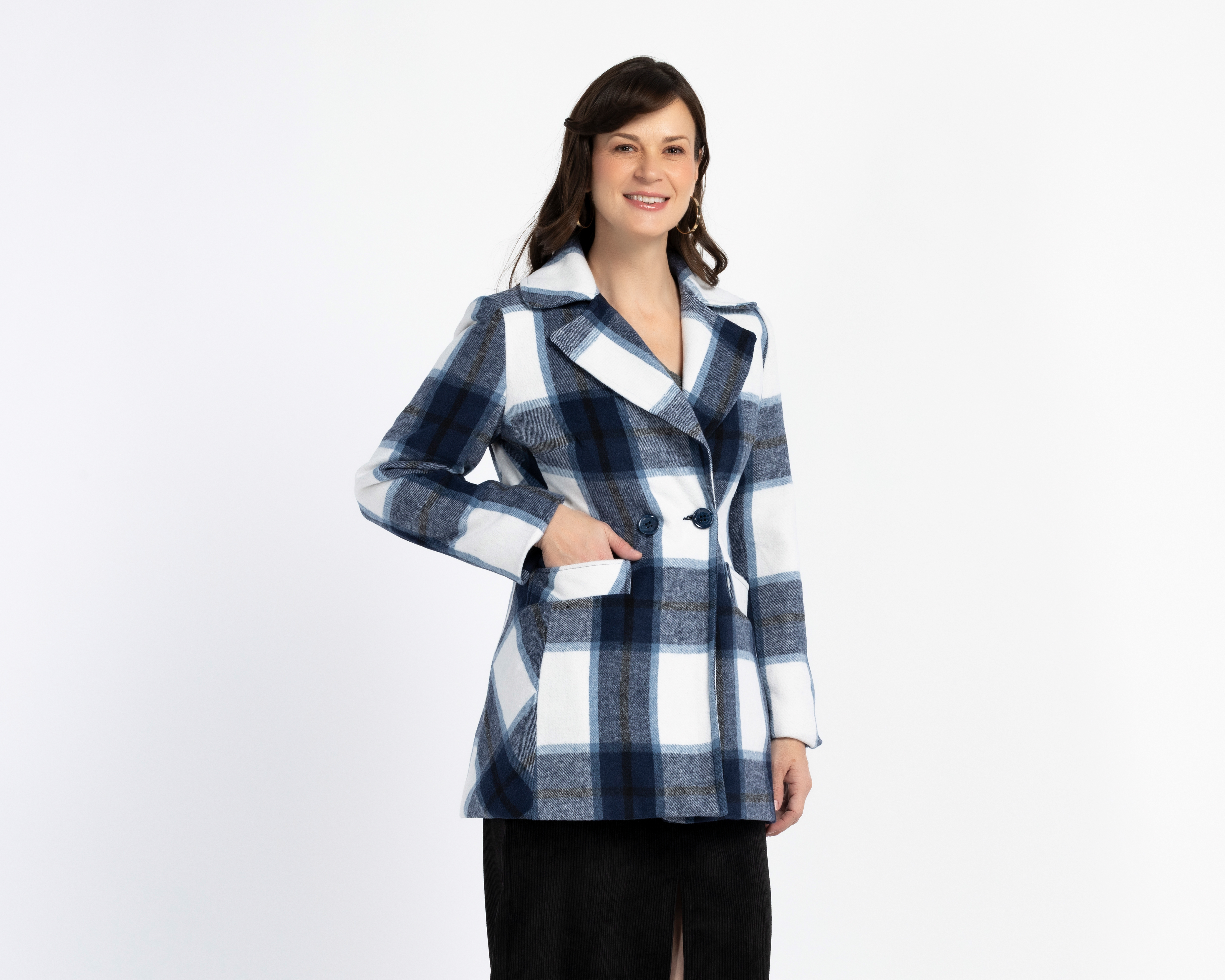 Foto 2 pulgar | Foto 1 | Abrigo Cruzado Alexis para Mujer