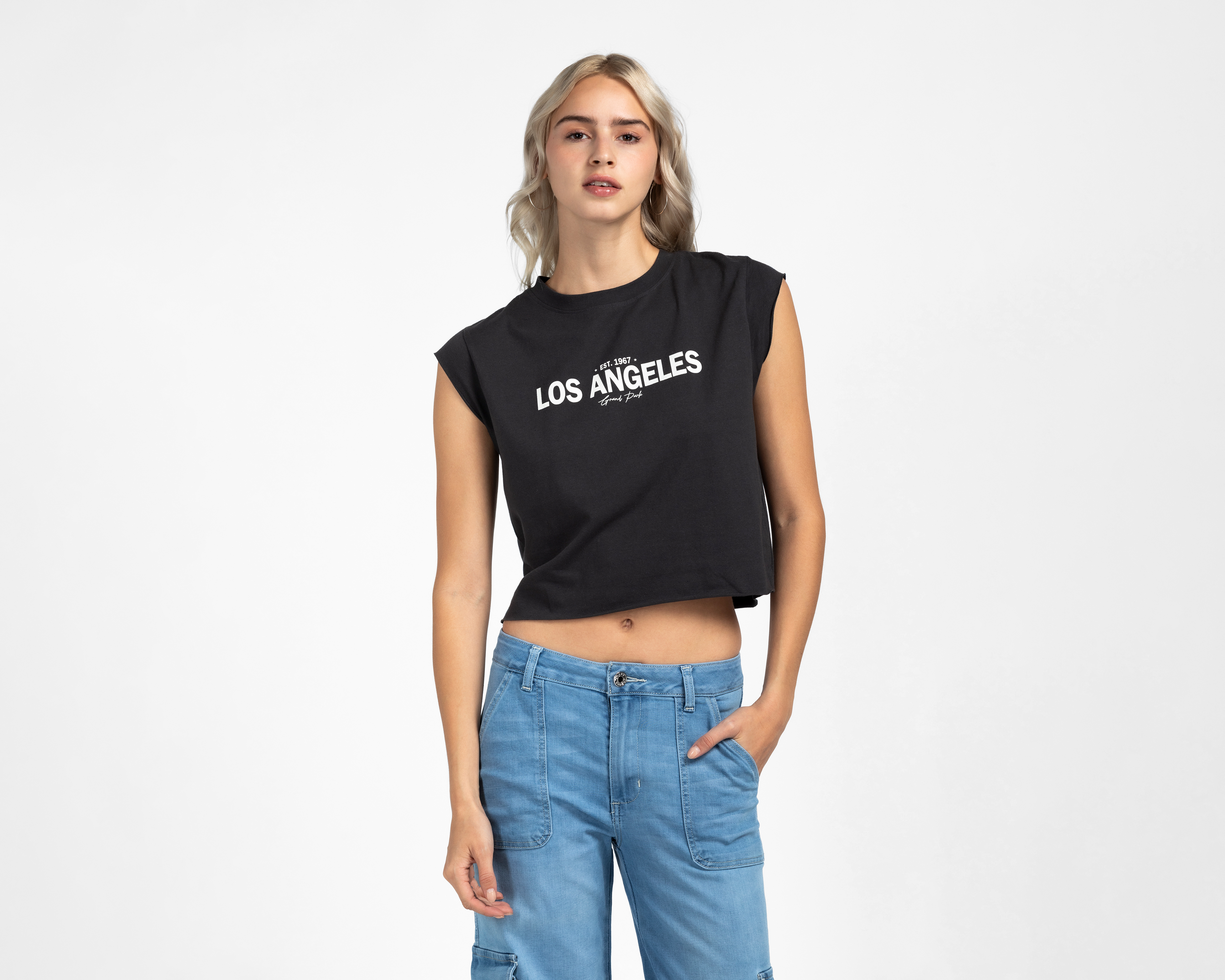 Foto 1 | Foto 1 | Crop Top Negro Refill para Mujer