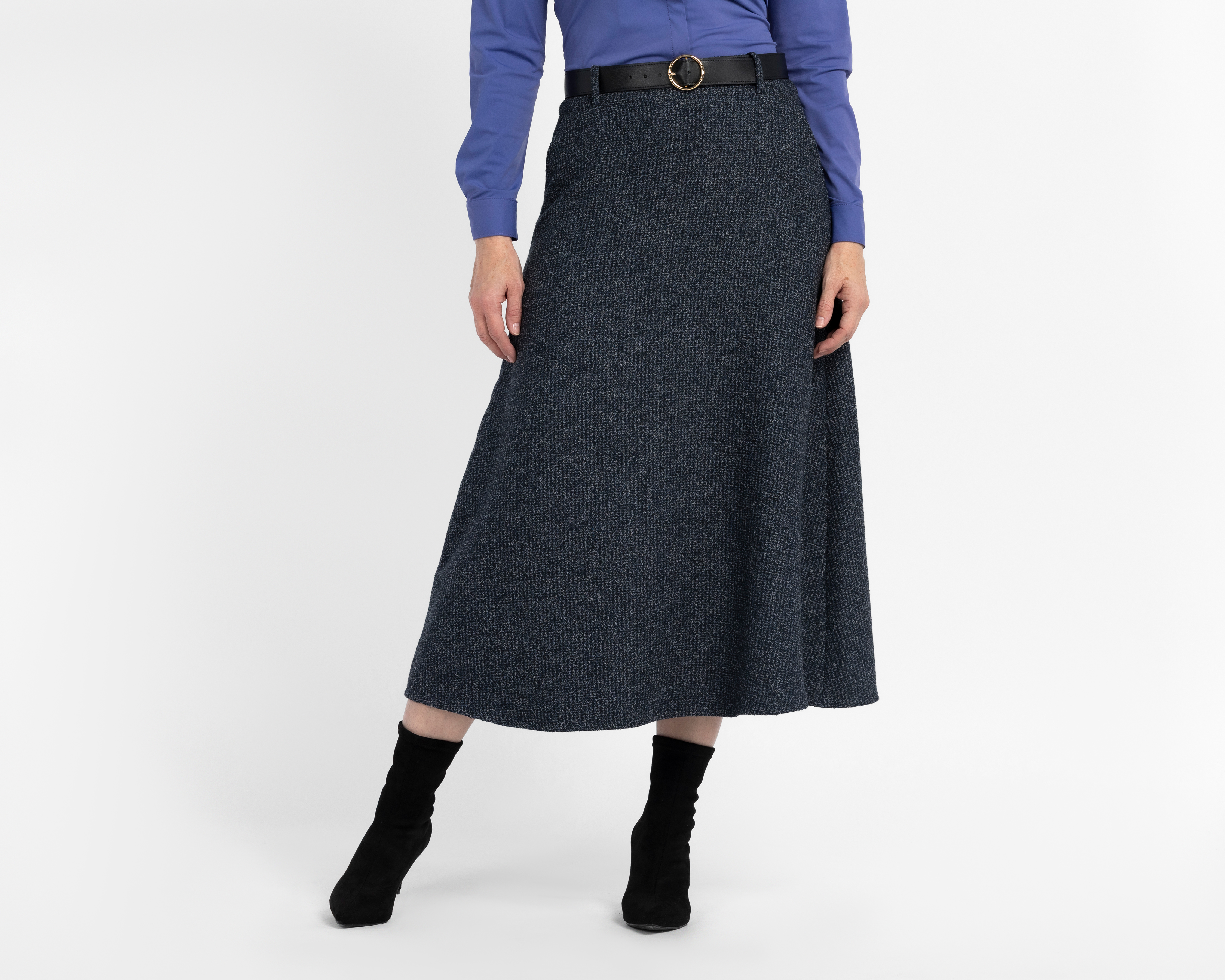 Falda Larga Alexis Gris para Mujer