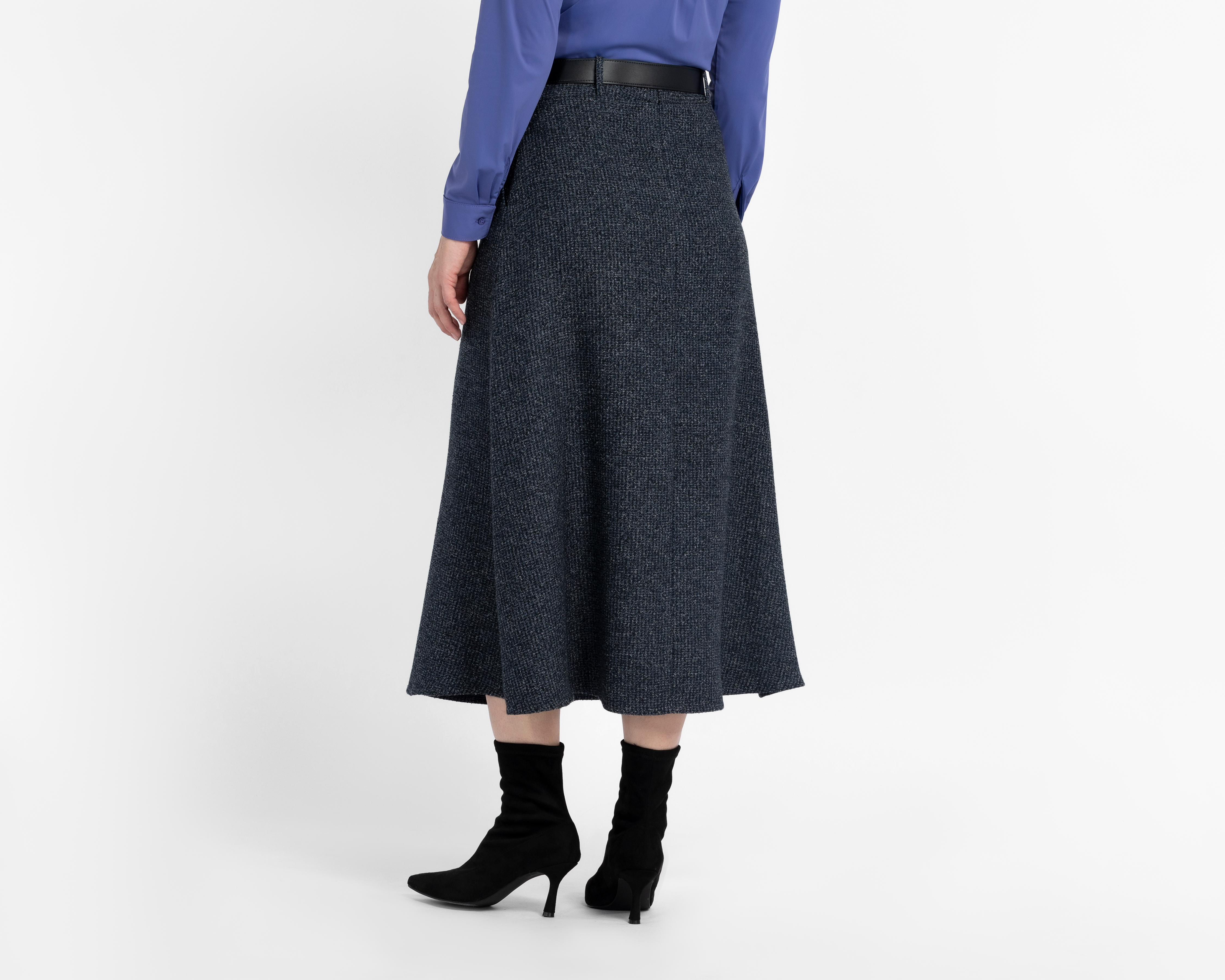 Foto 4 pulgar | Foto 3 | Falda Larga Alexis Gris para Mujer