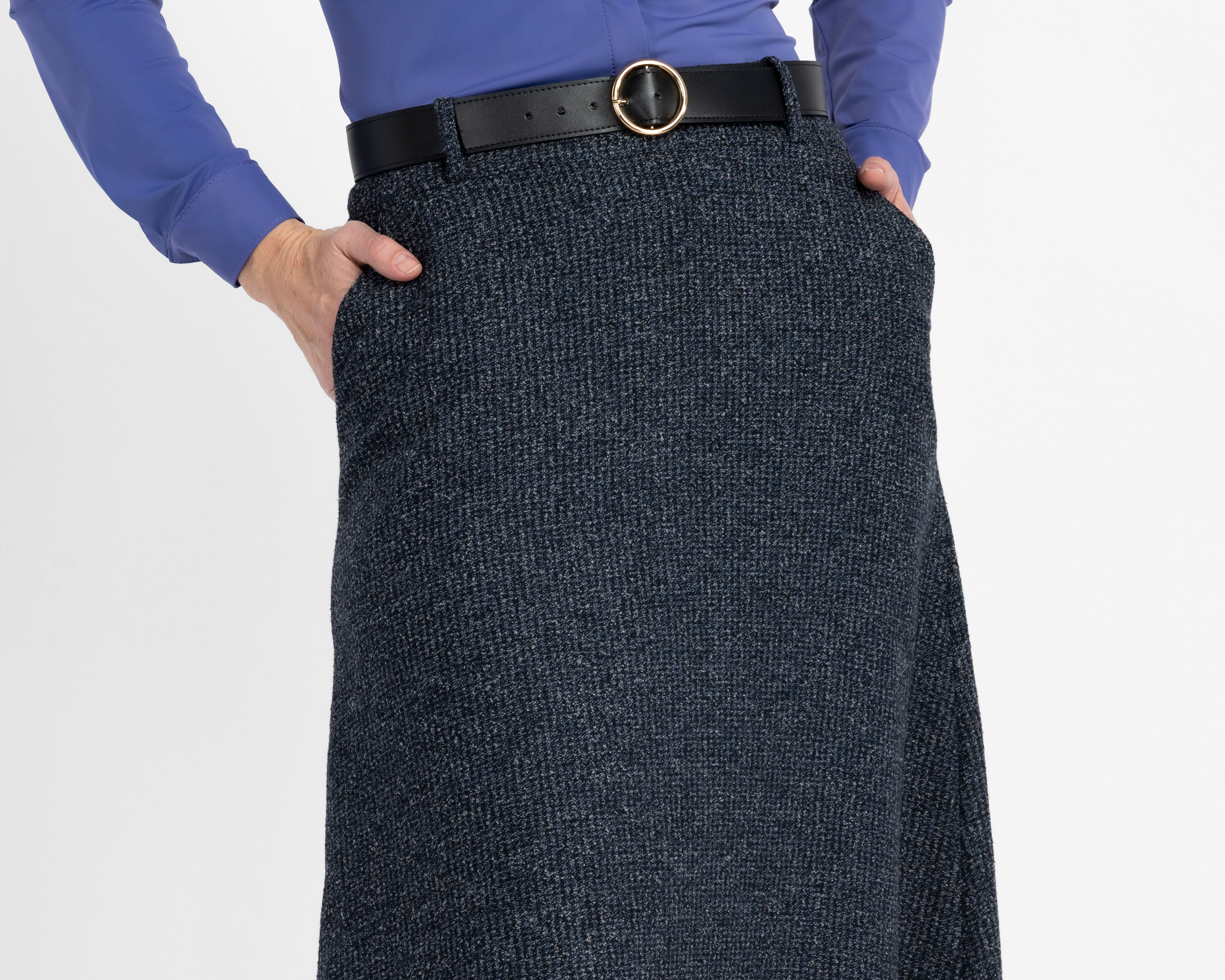 Foto 4 | Foto 4 | Falda Larga Alexis Gris para Mujer