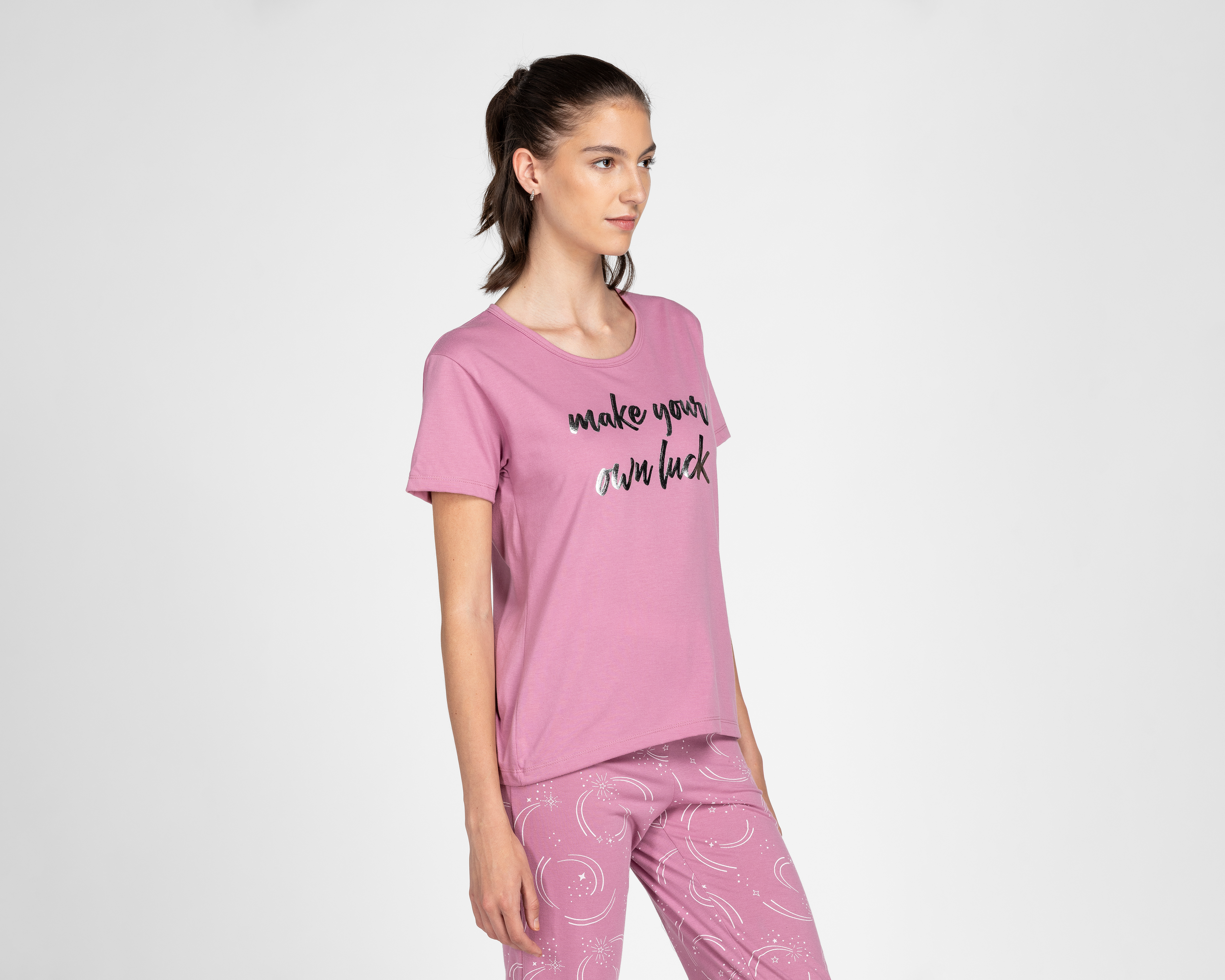 Foto 4 pulgar | Foto 3 | Pijama Tops & Bottoms para Mujer 2 Piezas