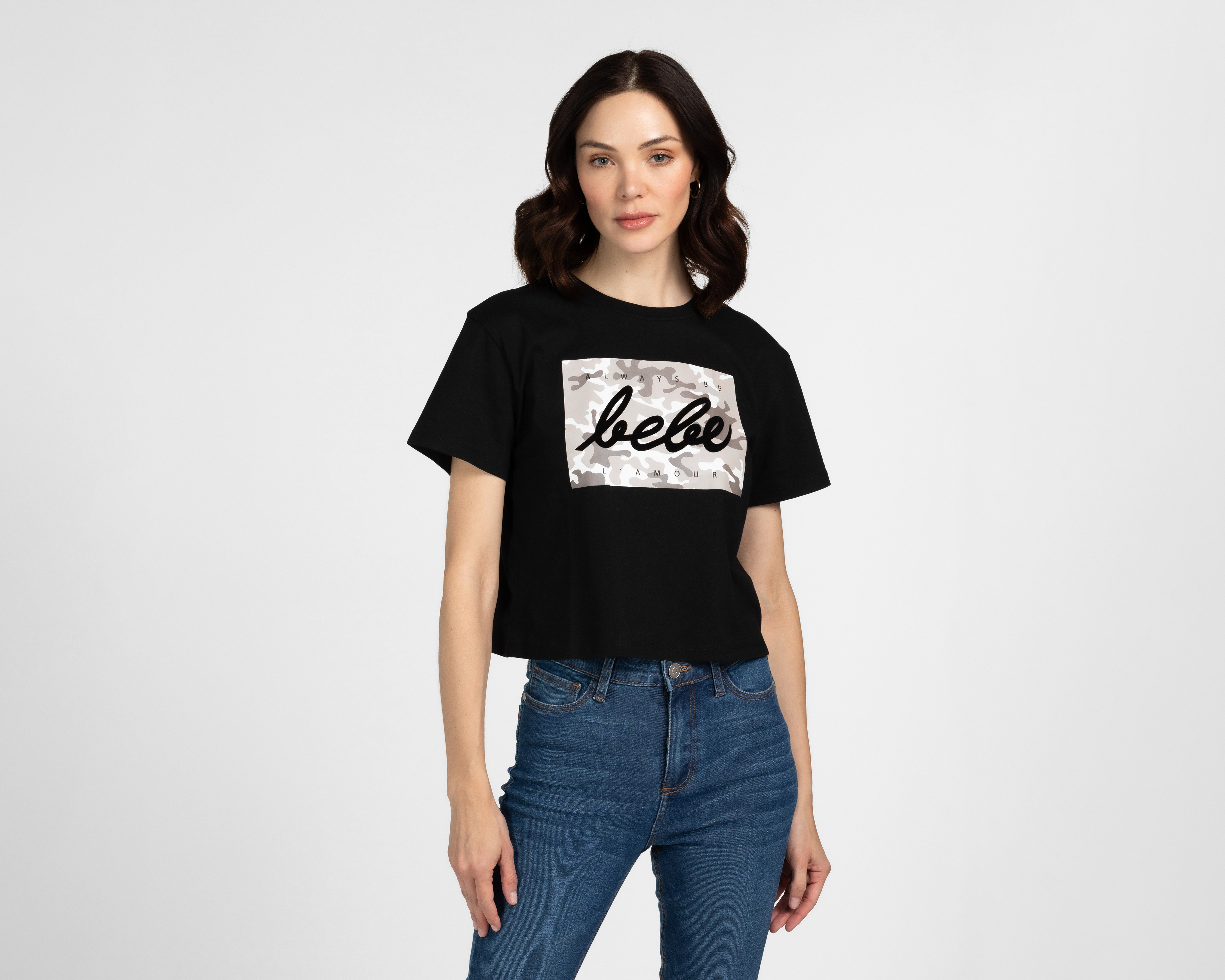 Foto 2 pulgar | Foto 1 | Playera Bebe Manga Corta para Mujer