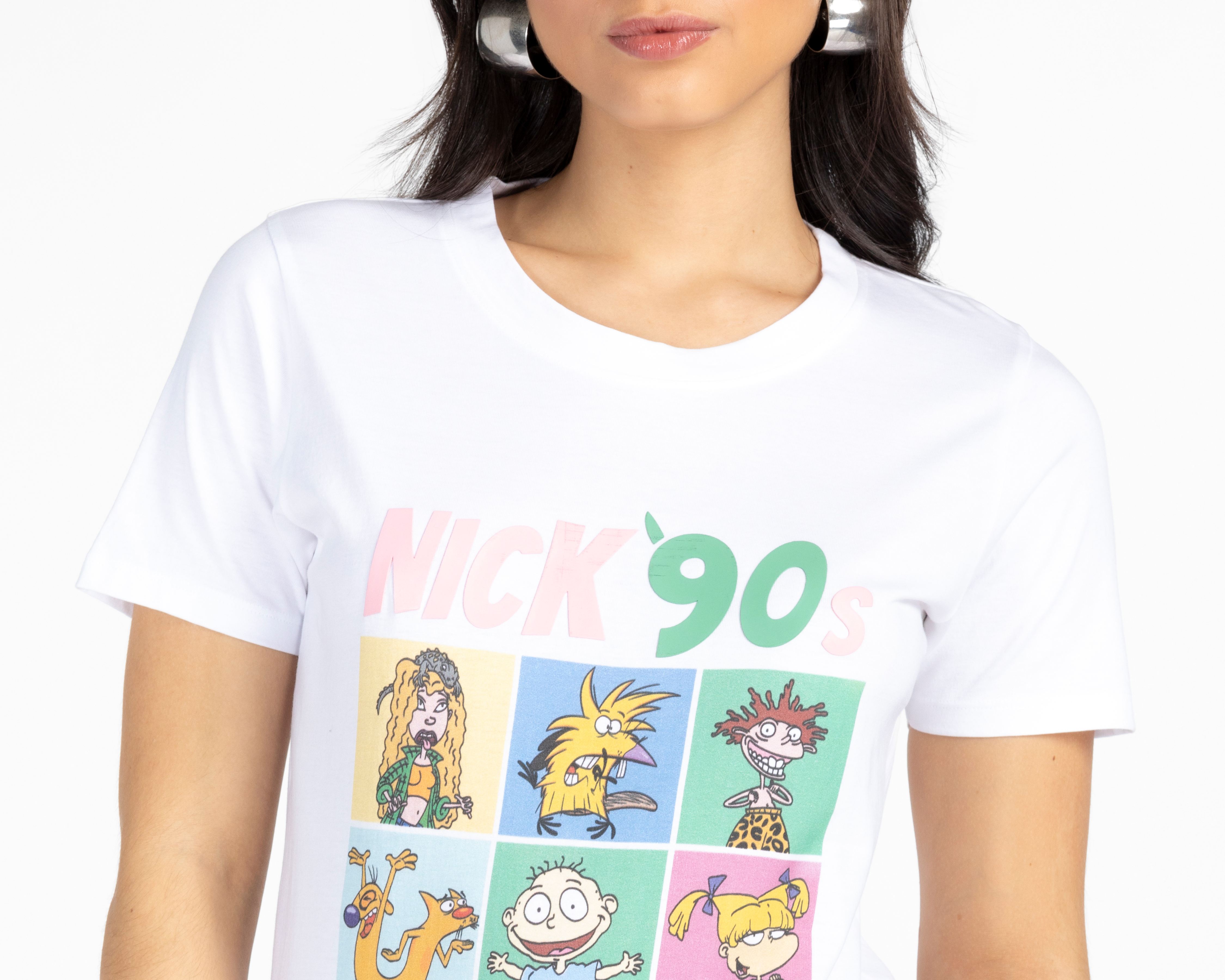 Foto 3 | Foto 3 | Playera Nickelodeon Manga Corta para Mujer