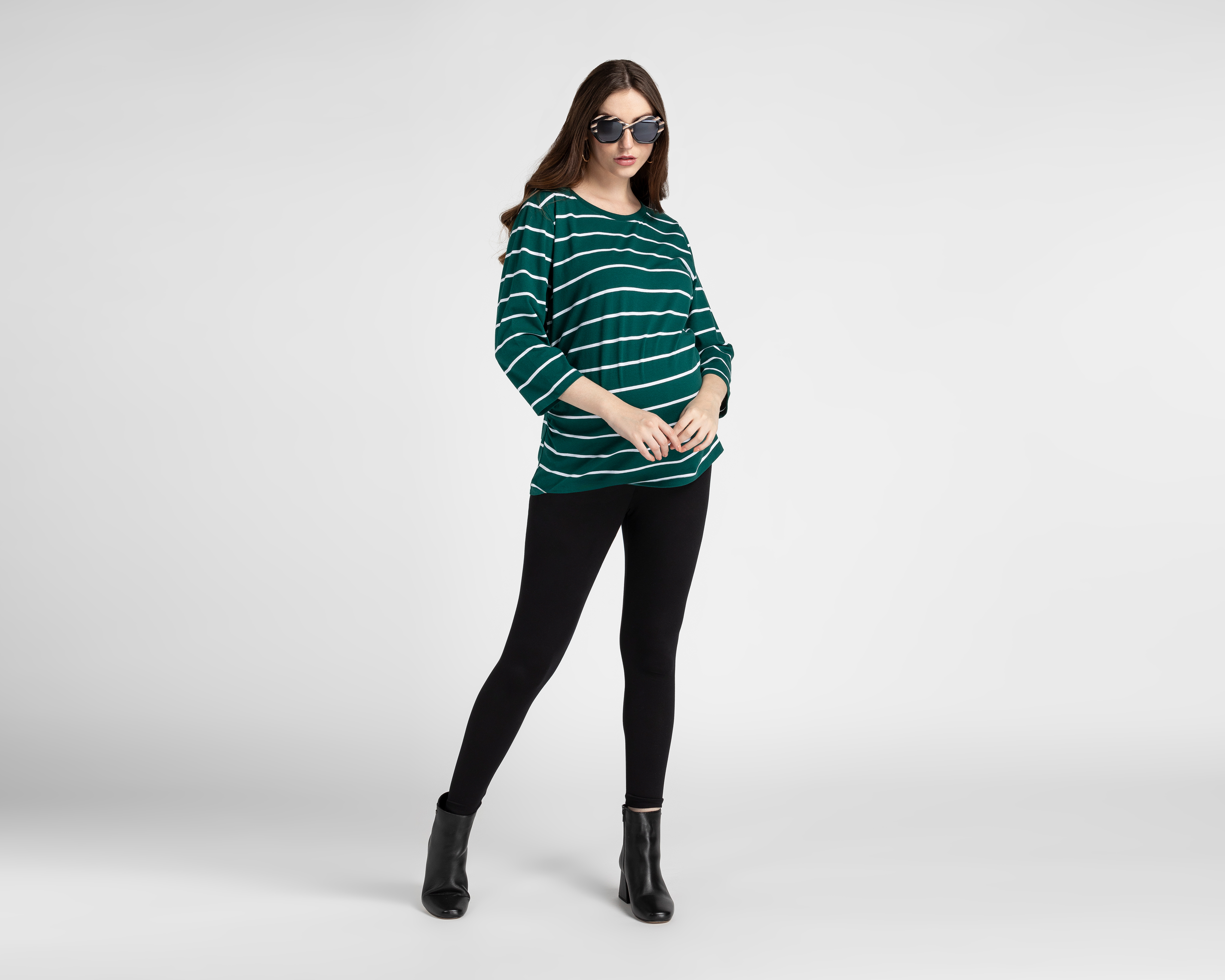 Foto 3 pulgar | Foto 2 | Playera de Maternidad Mamá Bella Manga 3/4