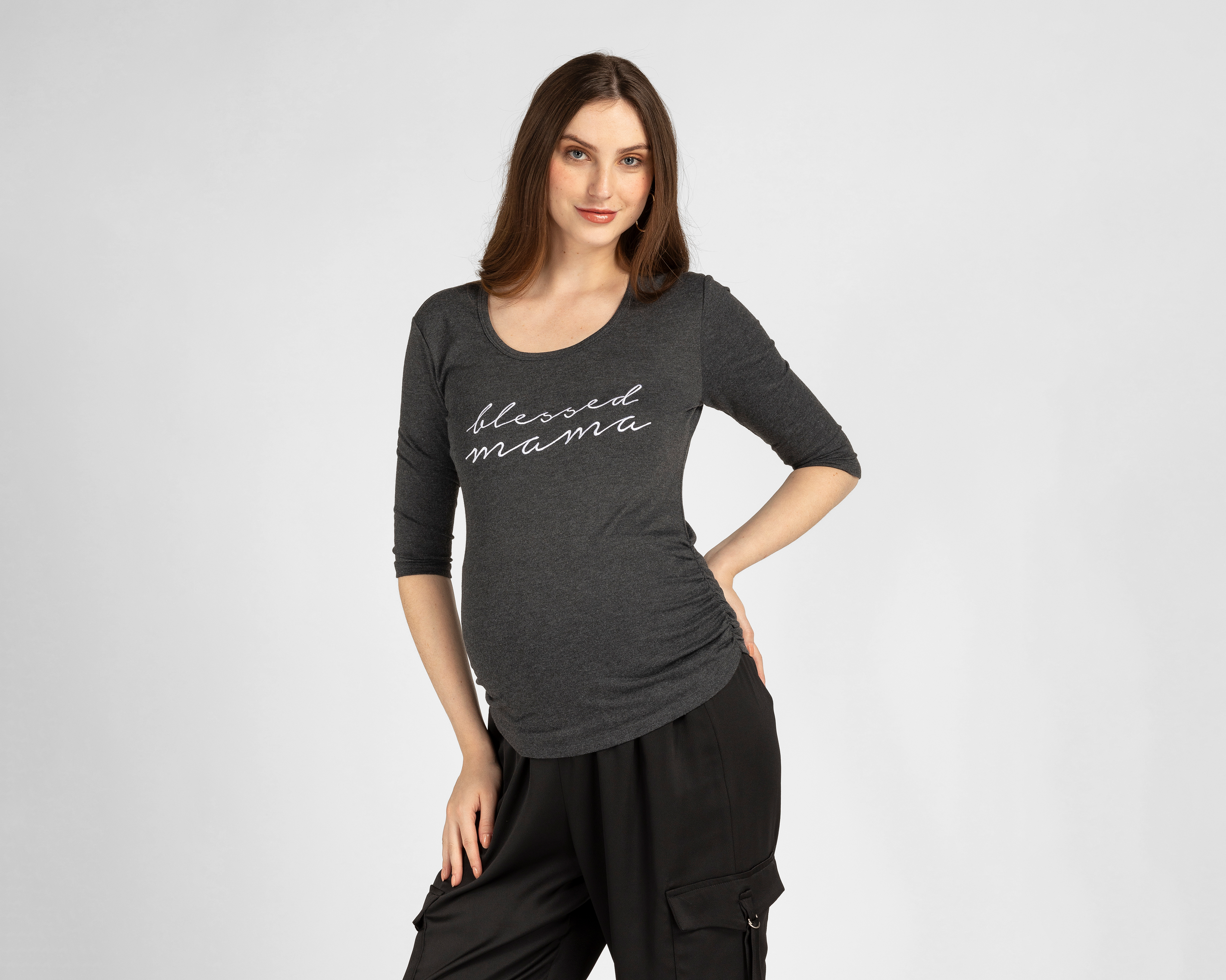 Foto 1 | Foto 1 | Blusa de Maternidad Mamá Bella Cuello Redondo