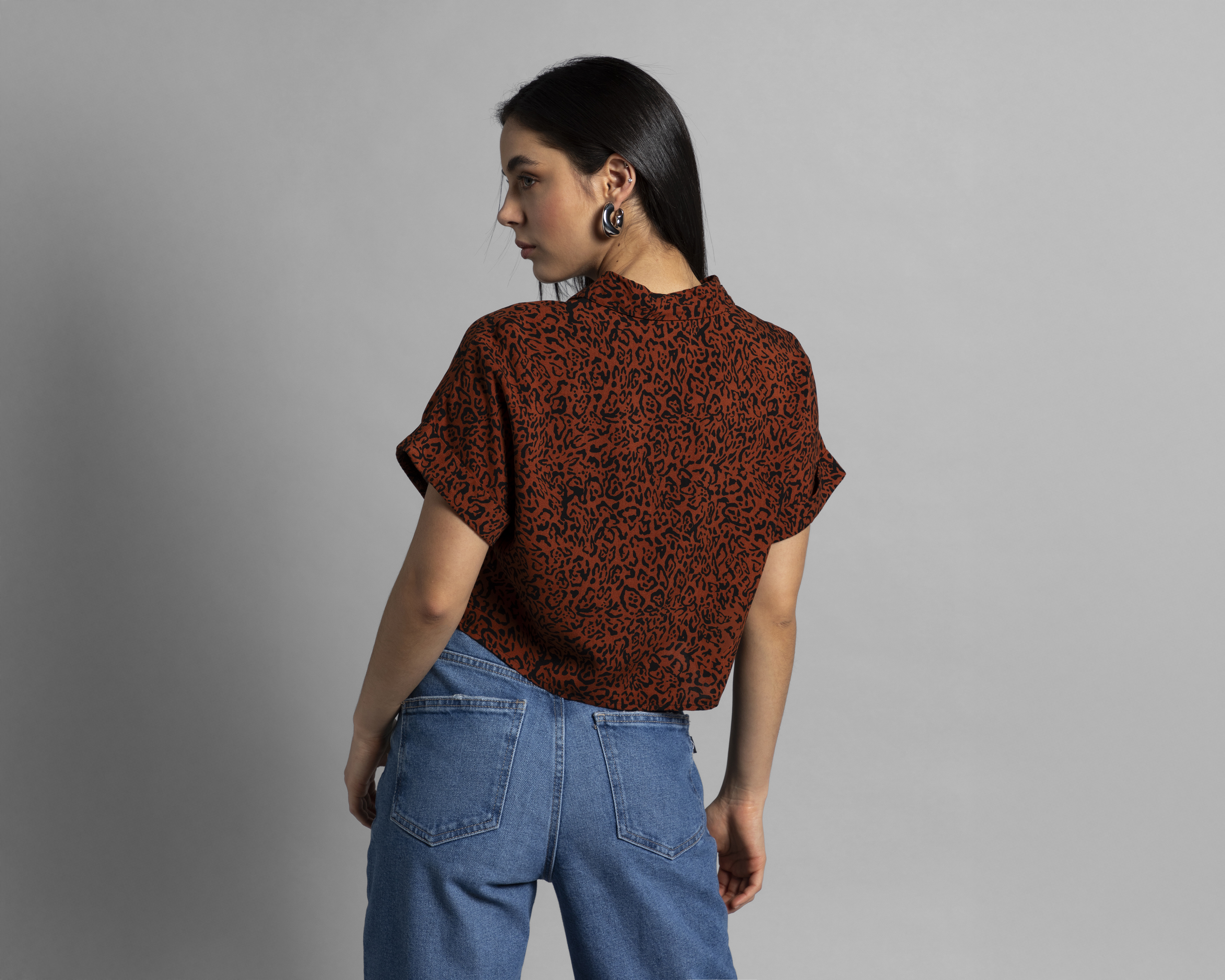 Foto 4 pulgar | Foto 3 | Blusa Thinner Manga Corta para Mujer