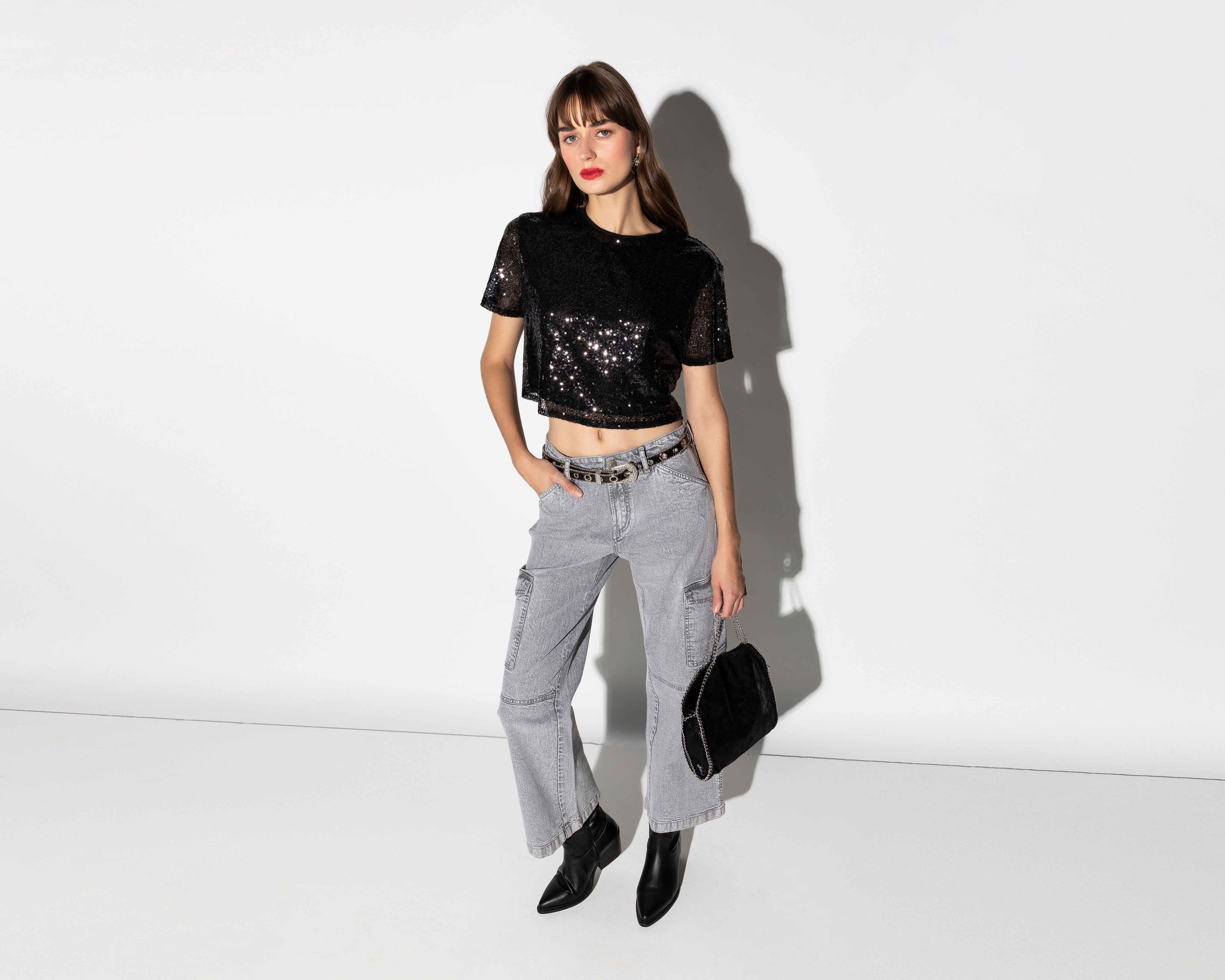 Blusa Thinner con Lentejuelas para Mujer