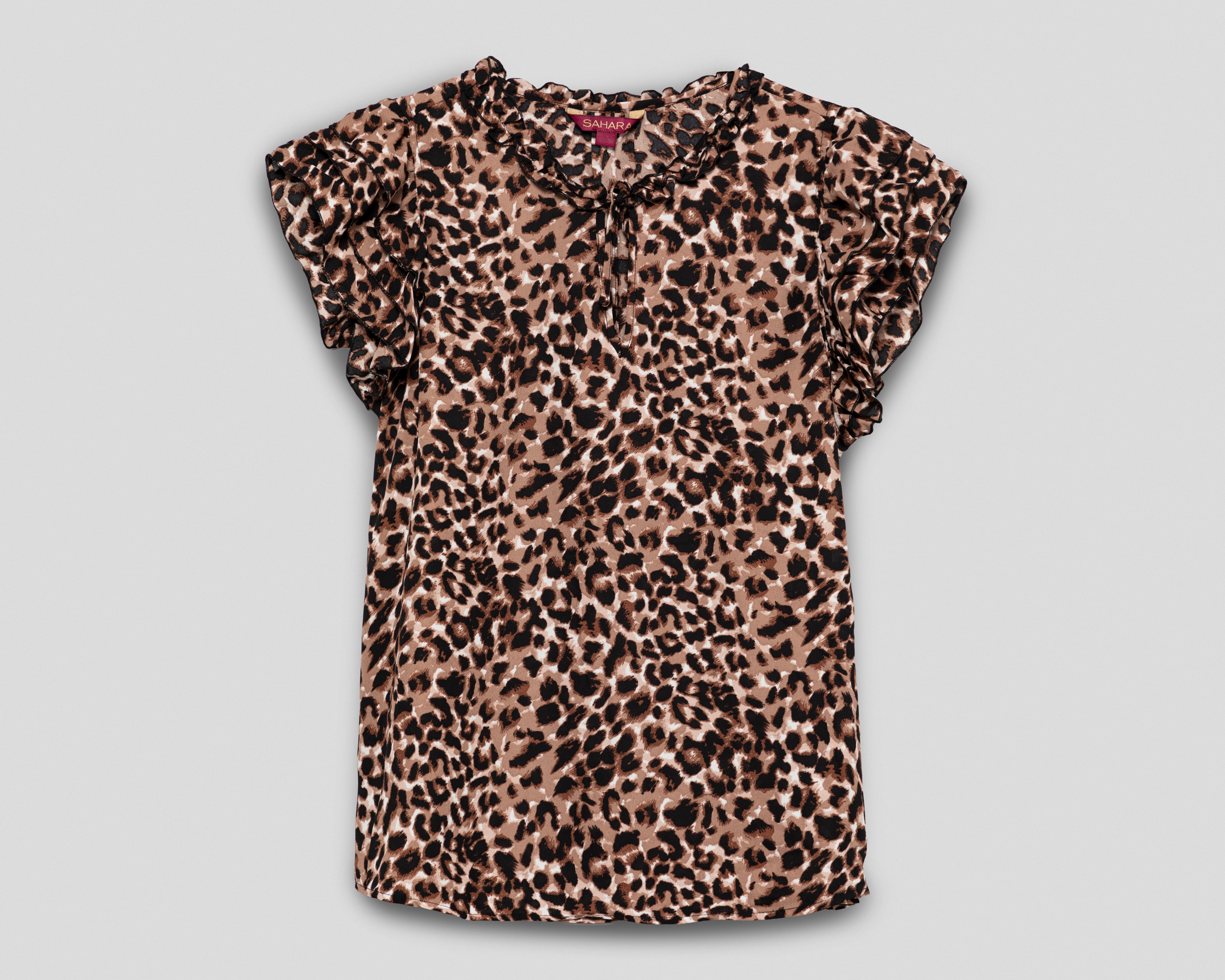 Foto 2 pulgar | Foto 1 | Blusa Sahara Animal Print para Mujer
