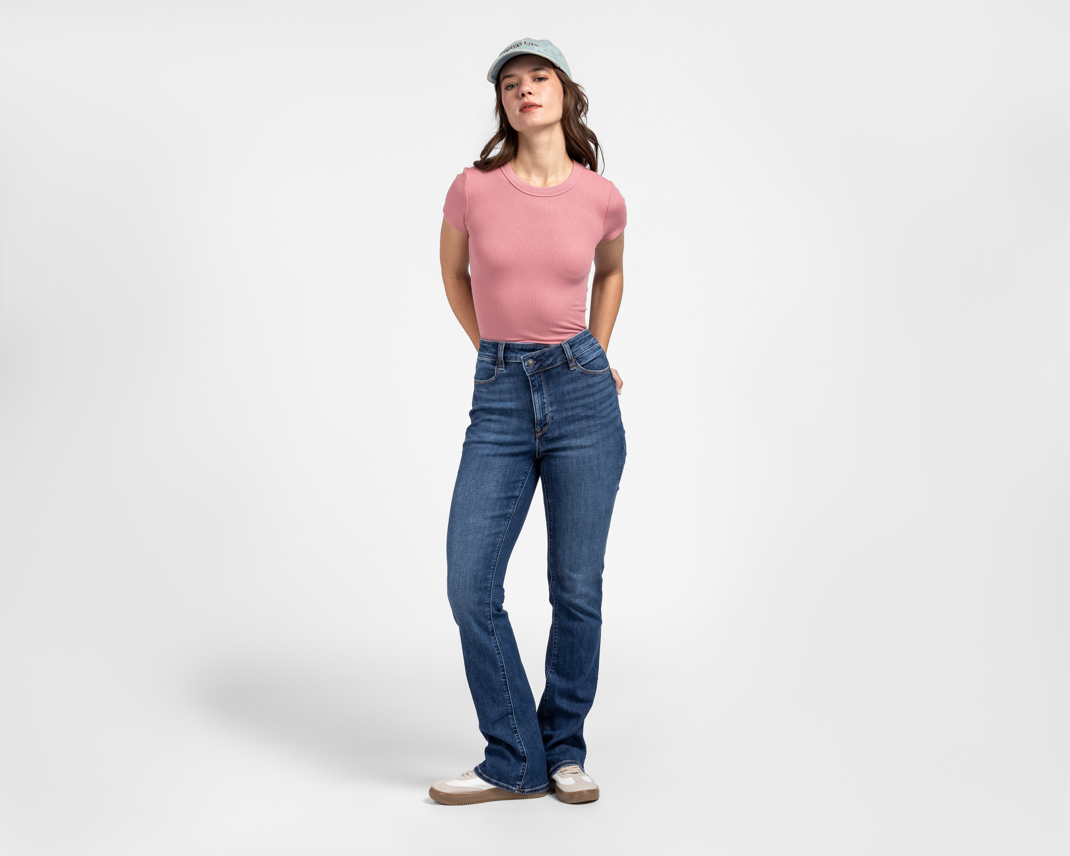 Foto 3 pulgar | Foto 2 | Jeans Skinny Kick American Eagle High Rise para Mujer