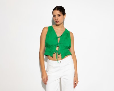 Foto 2 | Foto 2 | Blusa sin Manga Amarres Mini Peplum Strona para Mujer