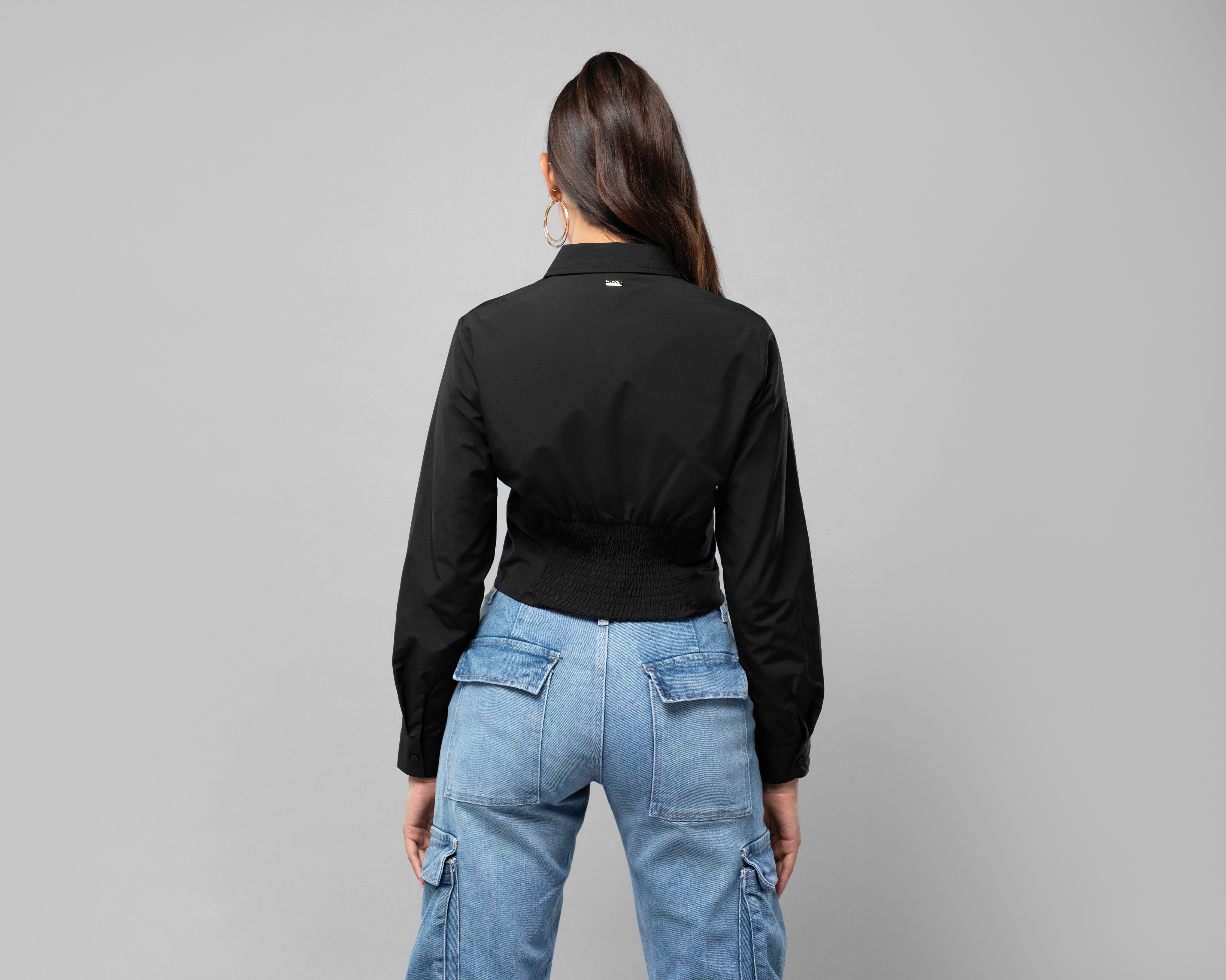 Foto 4 pulgar | Foto 3 | Blusa Jennifer Lopez Manga Larga para Mujer