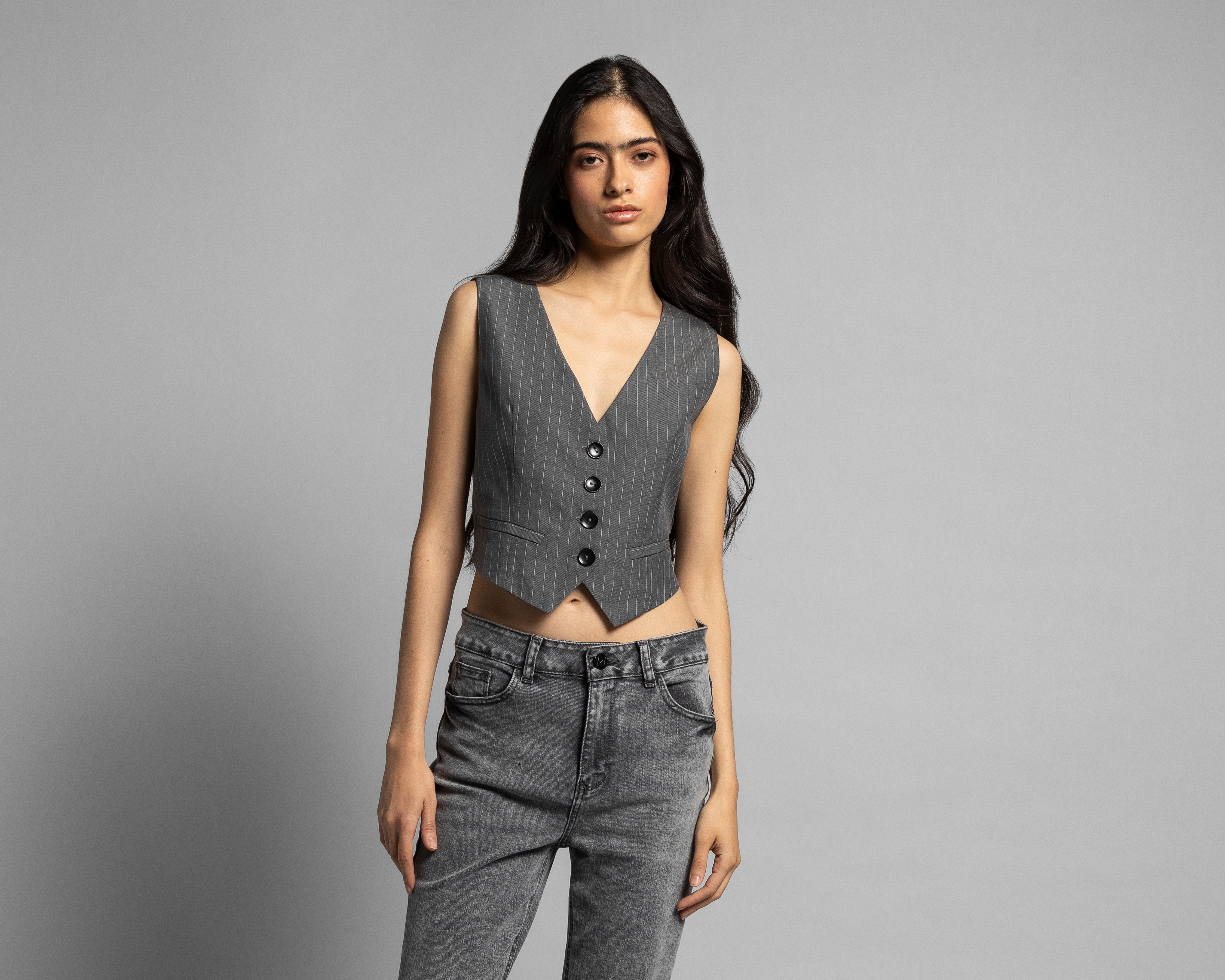 Foto 1 | Foto 1 | Chaleco a Rayas Thinner para Mujer