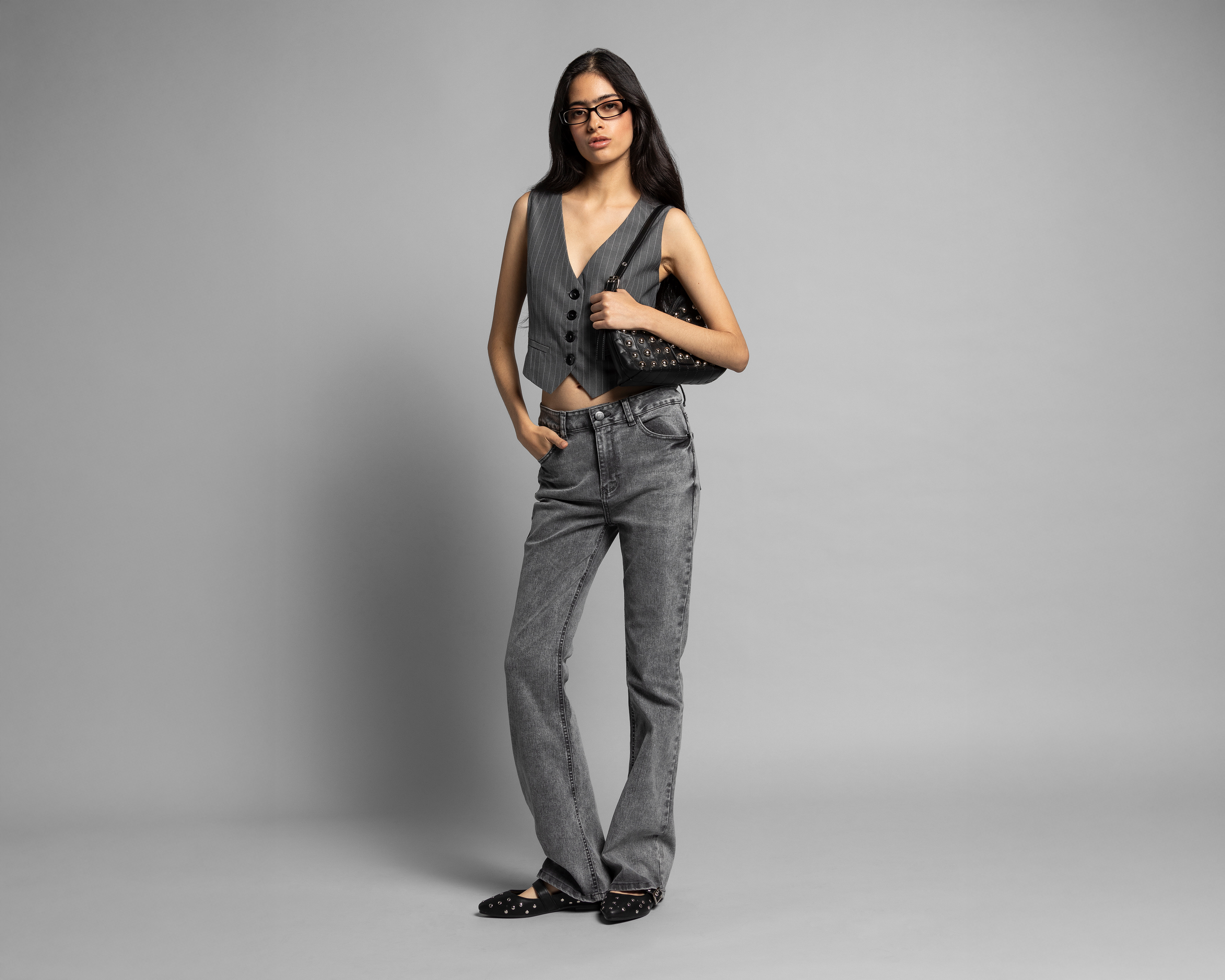 Foto 3 pulgar | Foto 2 | Chaleco a Rayas Thinner para Mujer