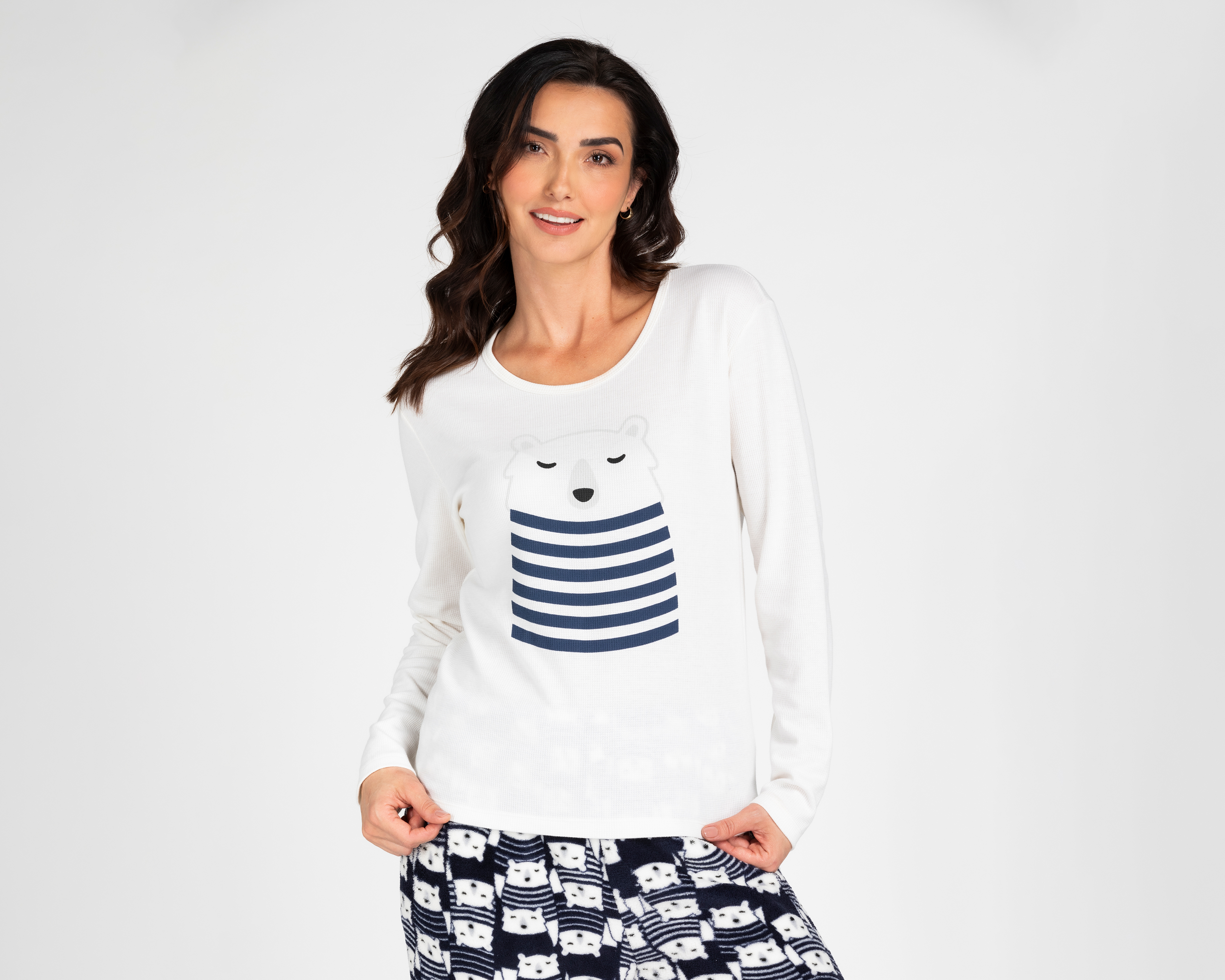 Foto 4 pulgar | Foto 3 | Pijama Tops & Bottoms Juvenil 2 Piezas