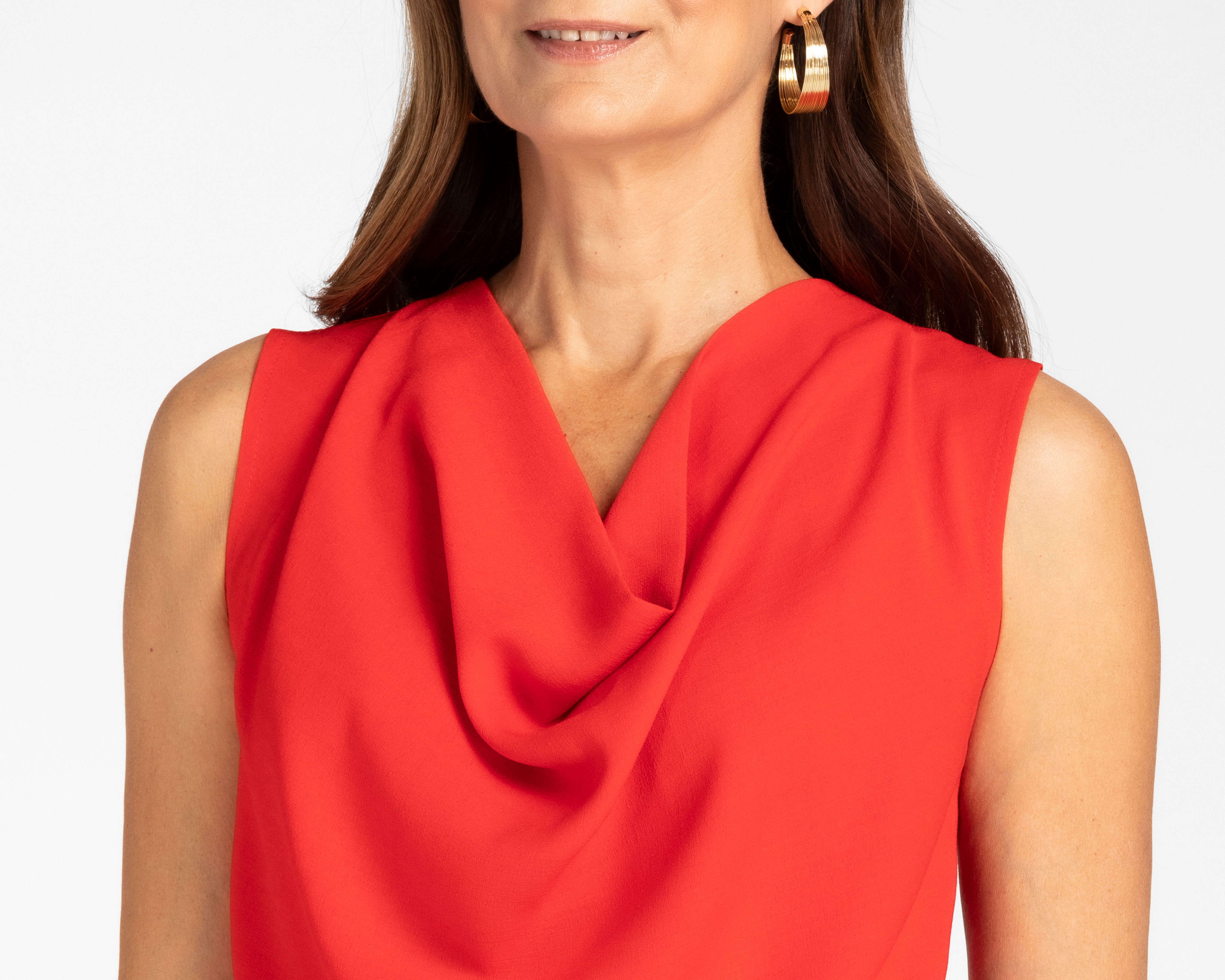 Foto 5 | Foto 5 | Vestido Sahara Formal Corto Rojo sin Mangas