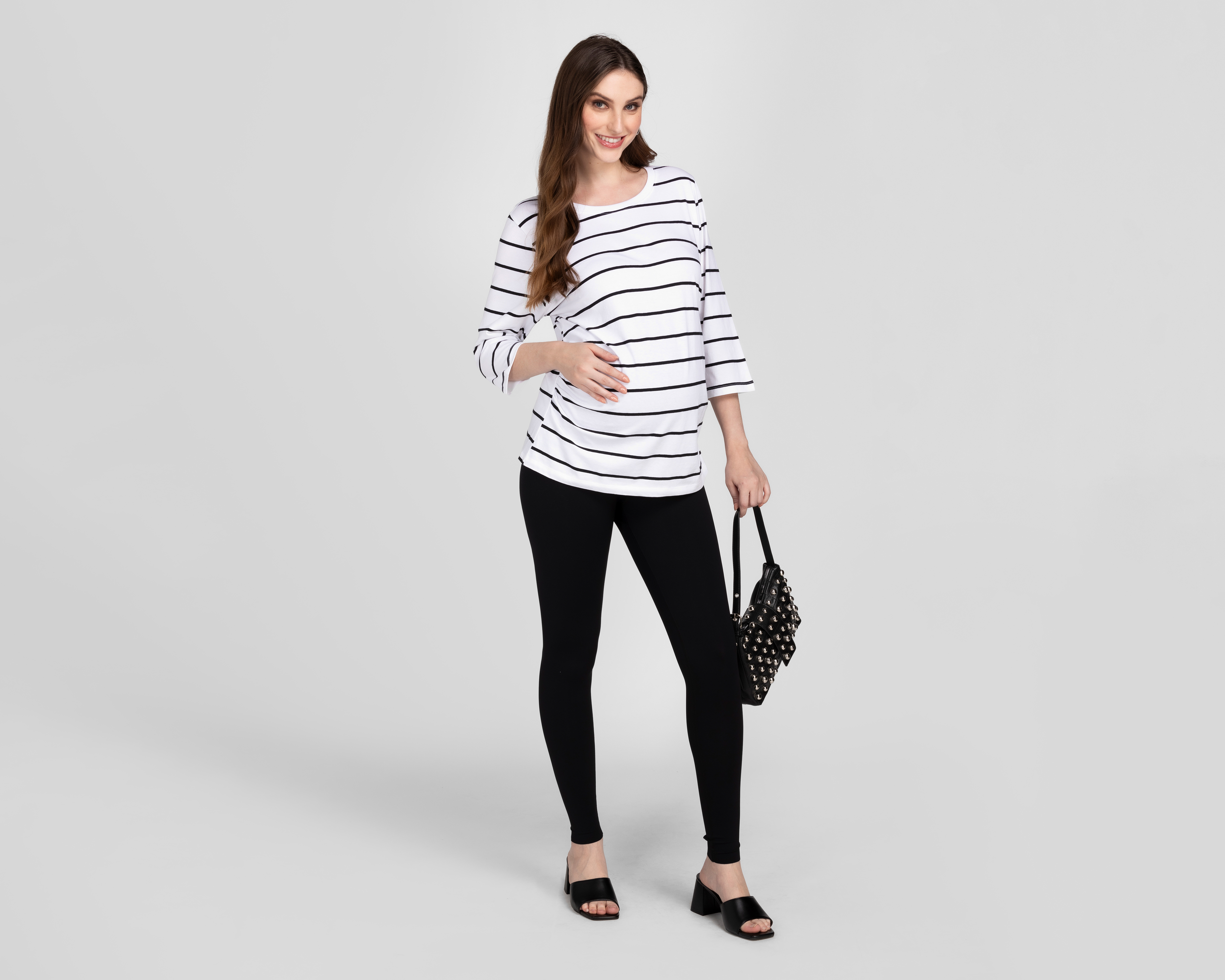 Foto 2 | Foto 2 | Leggings de Maternidad Mamá Bella Negro