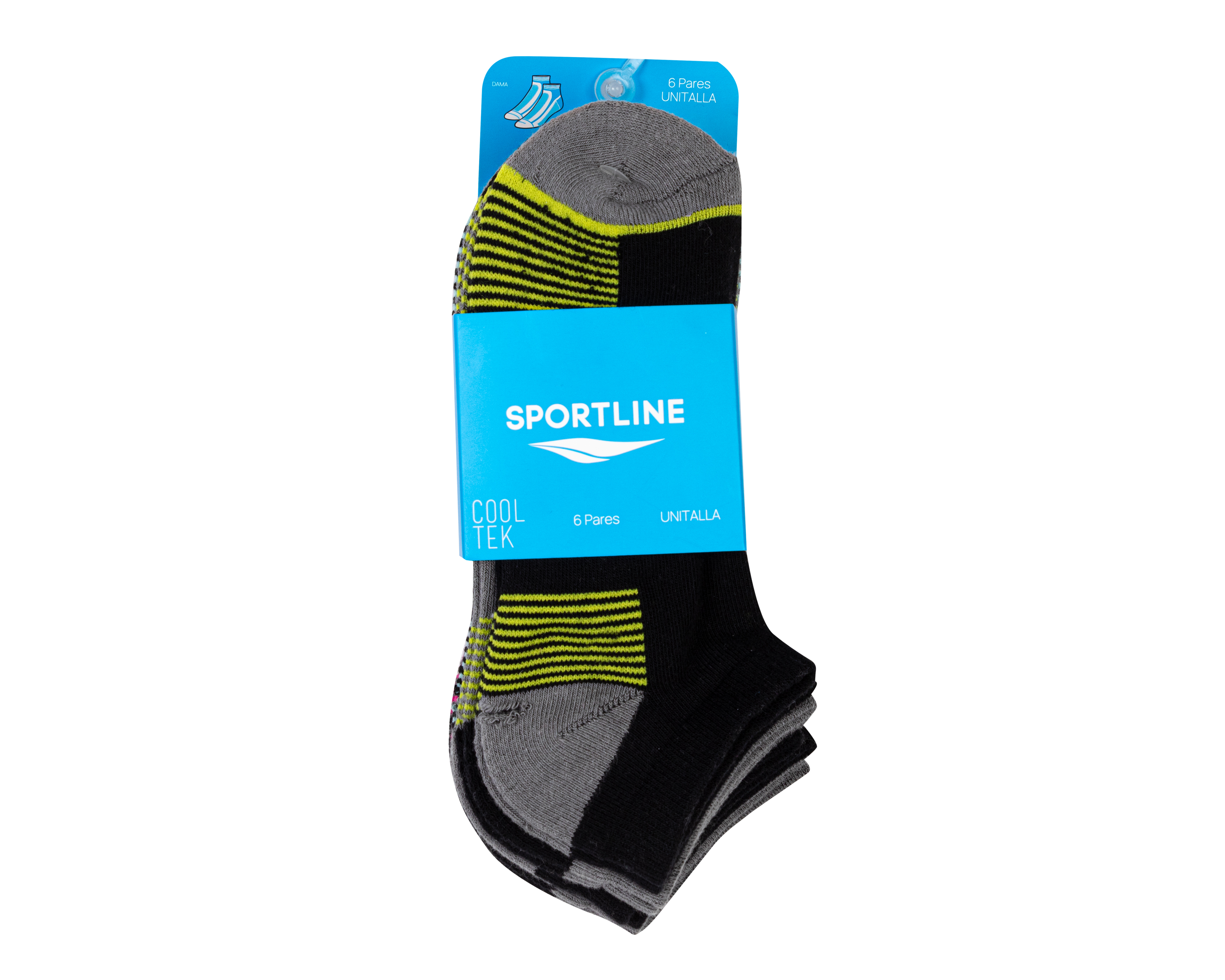 Foto 4 pulgar | Foto 3 | Calcetas Deportivas Sportline para Mujer 6 Pares
