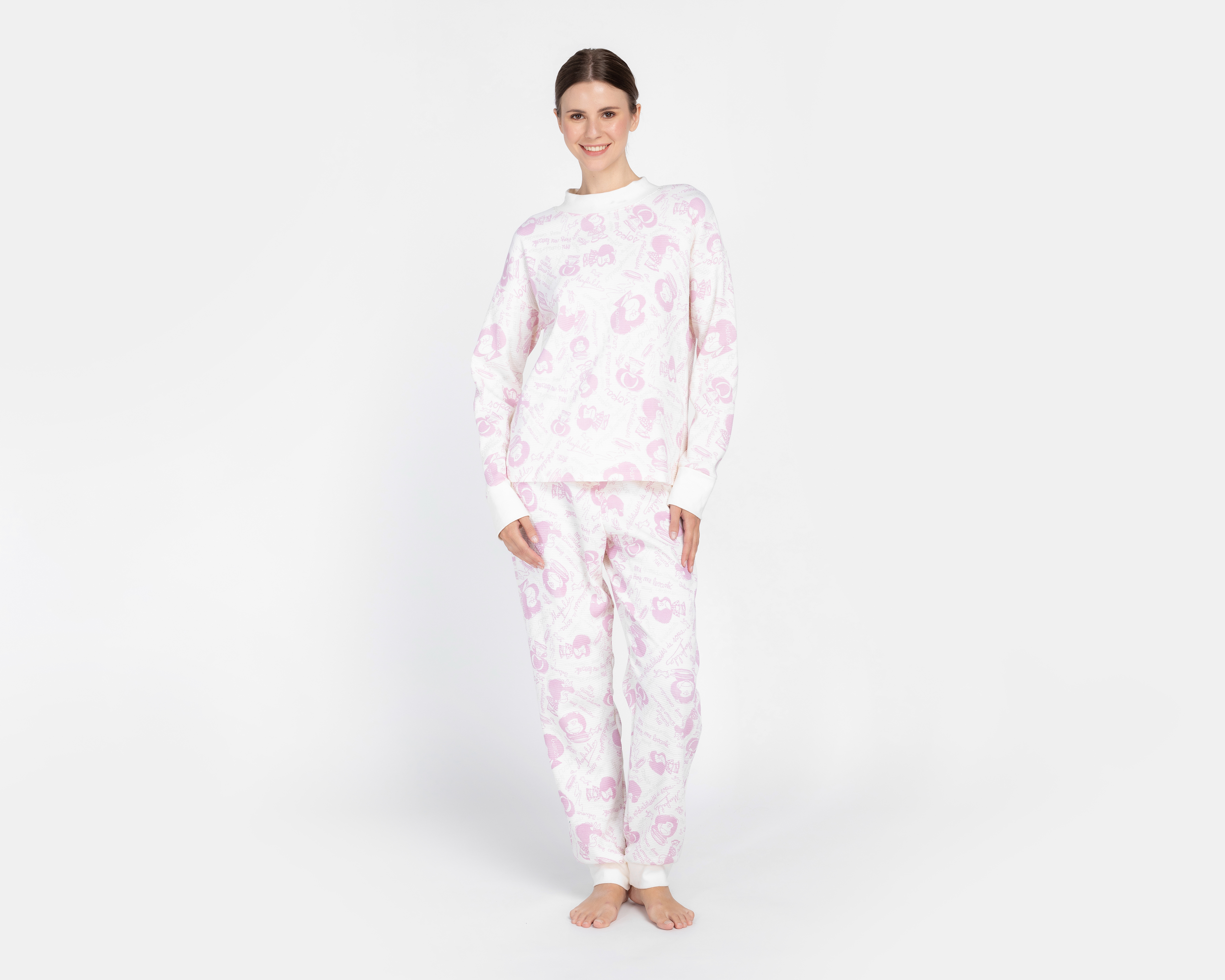 Foto 2 pulgar | Foto 1 | Pijama Mafalda para Mujer 2 Piezas