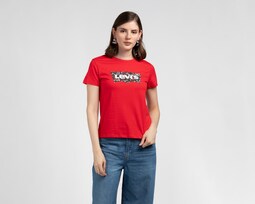 Playera Cuello Redondo Roja Levi's para Mujer