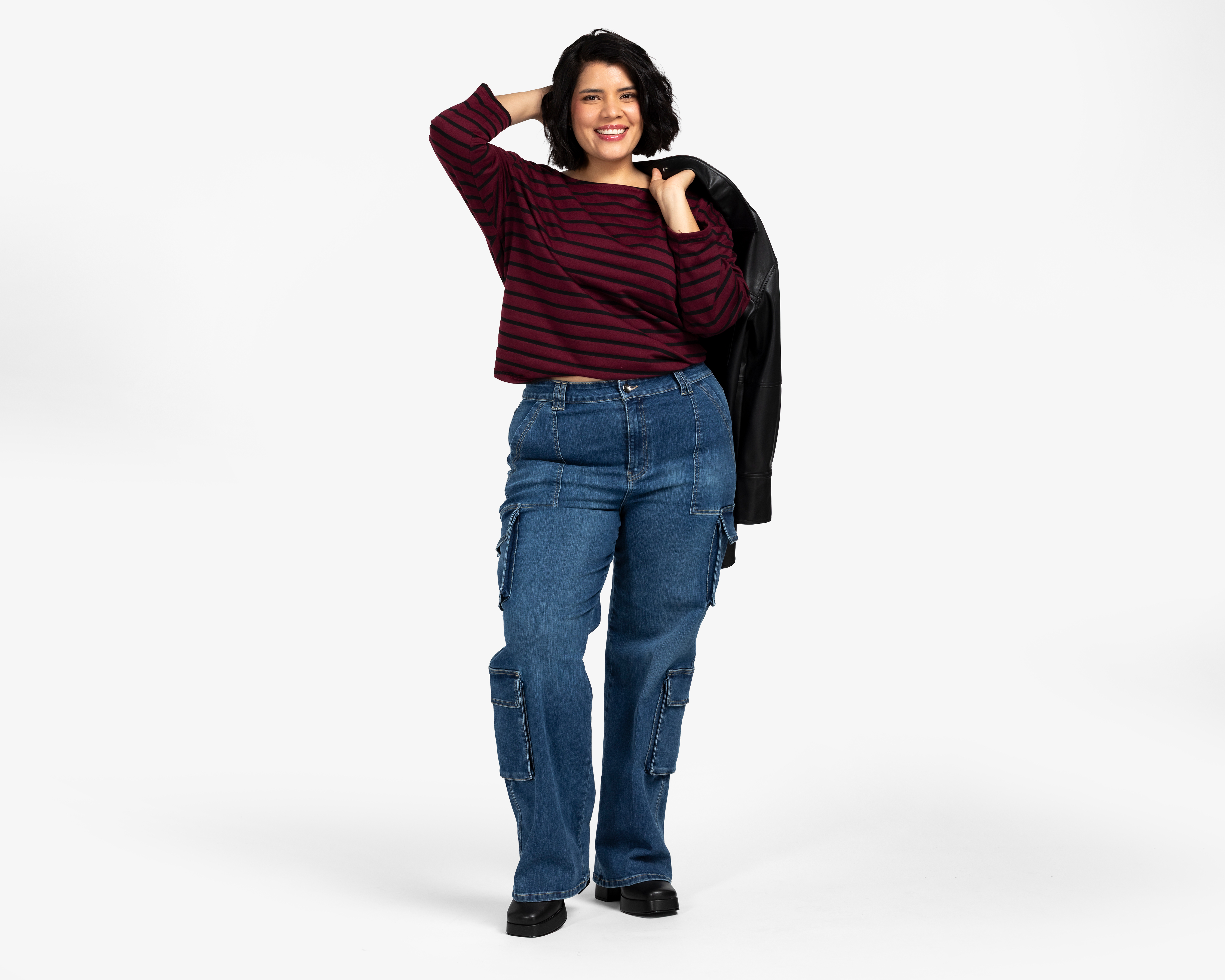 Foto 3 pulgar | Foto 2 | Playera a Rayas Lady Sun para Mujer