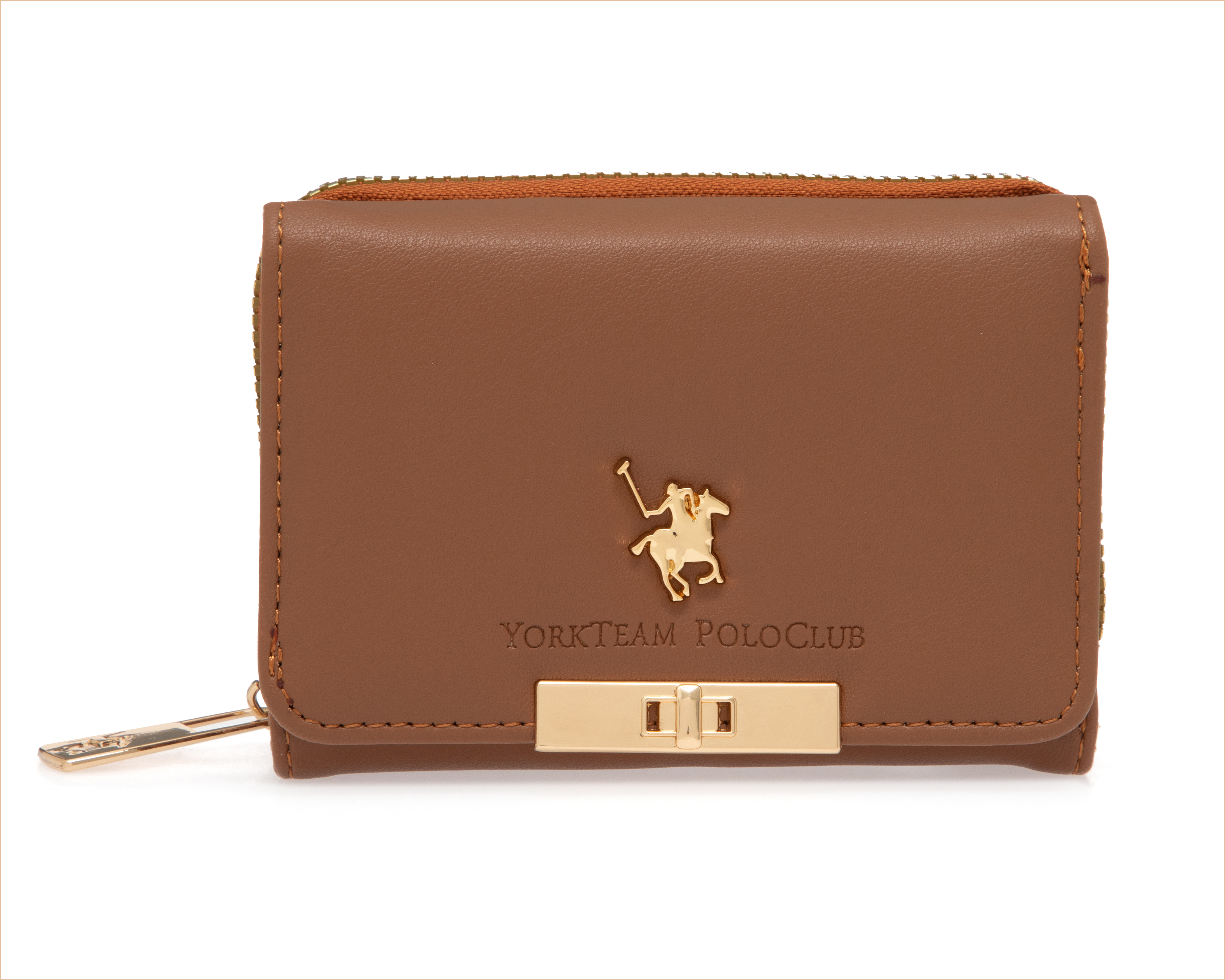 Foto 2 pulgar | Foto 1 | Cartera para Mujer York Team Polo Club Café