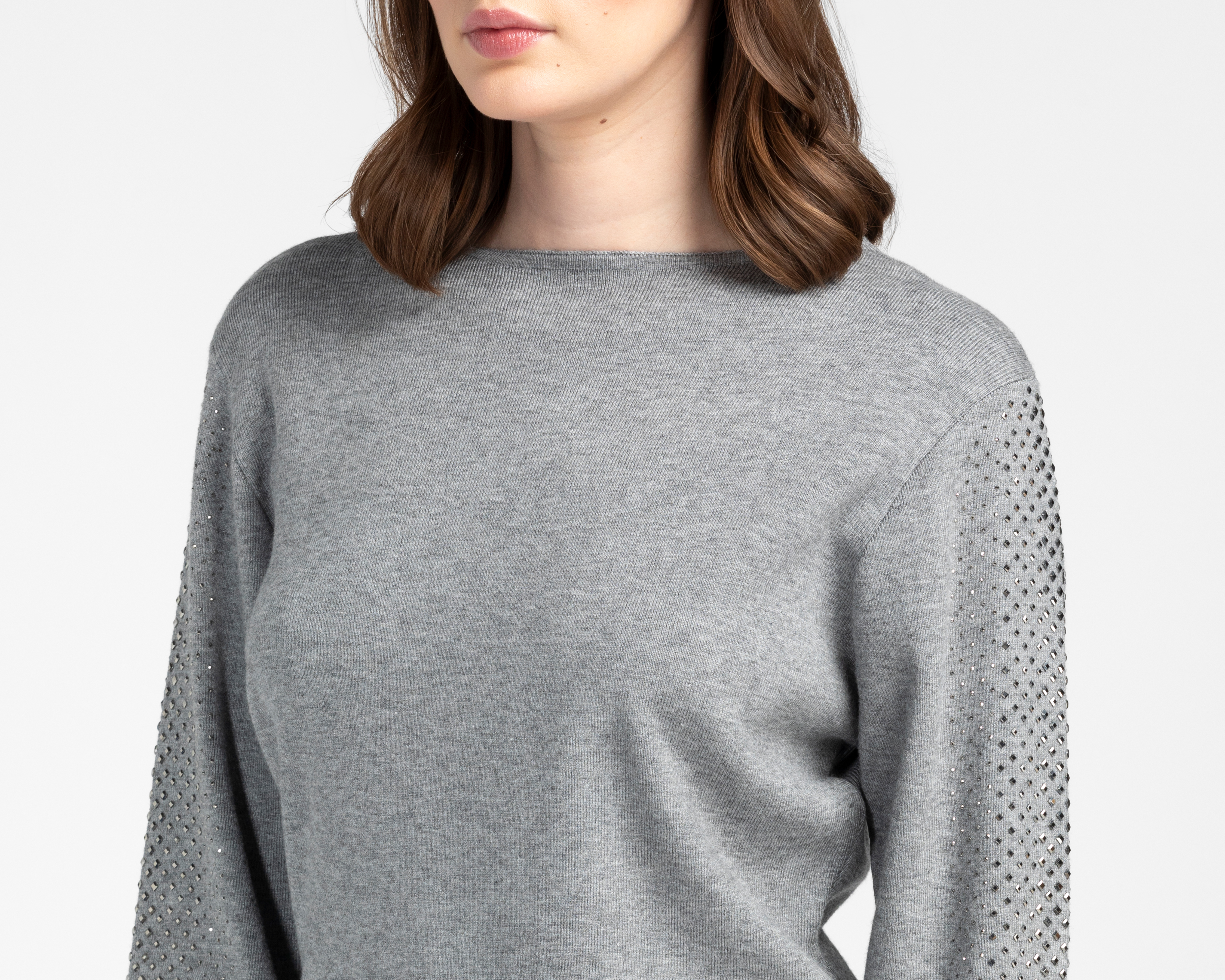 Foto 5 pulgar | Foto 4 | Suéter Gris Sahara para Mujer