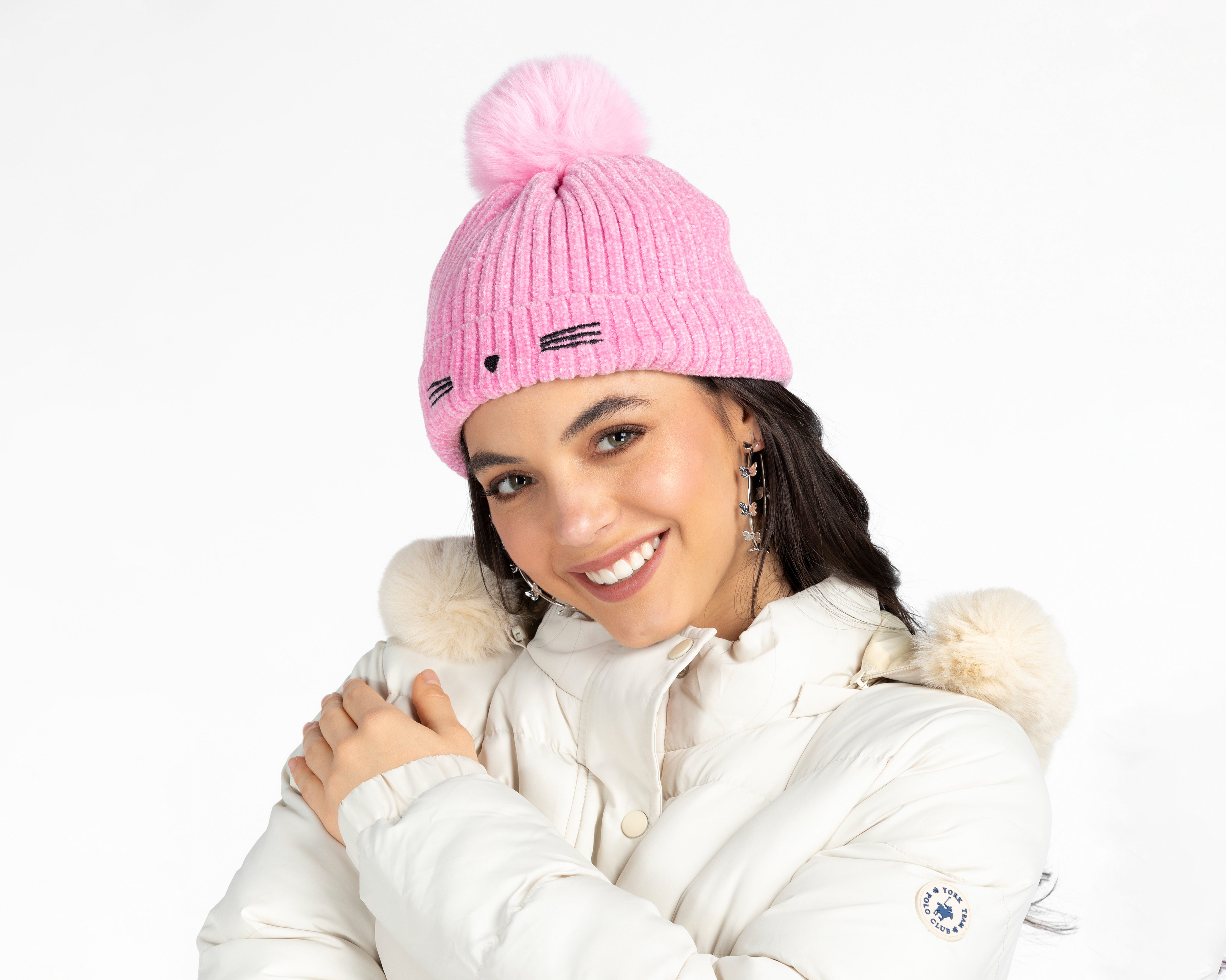 Foto 3 | Foto 4 | Gorro Girls Attitude para Niña