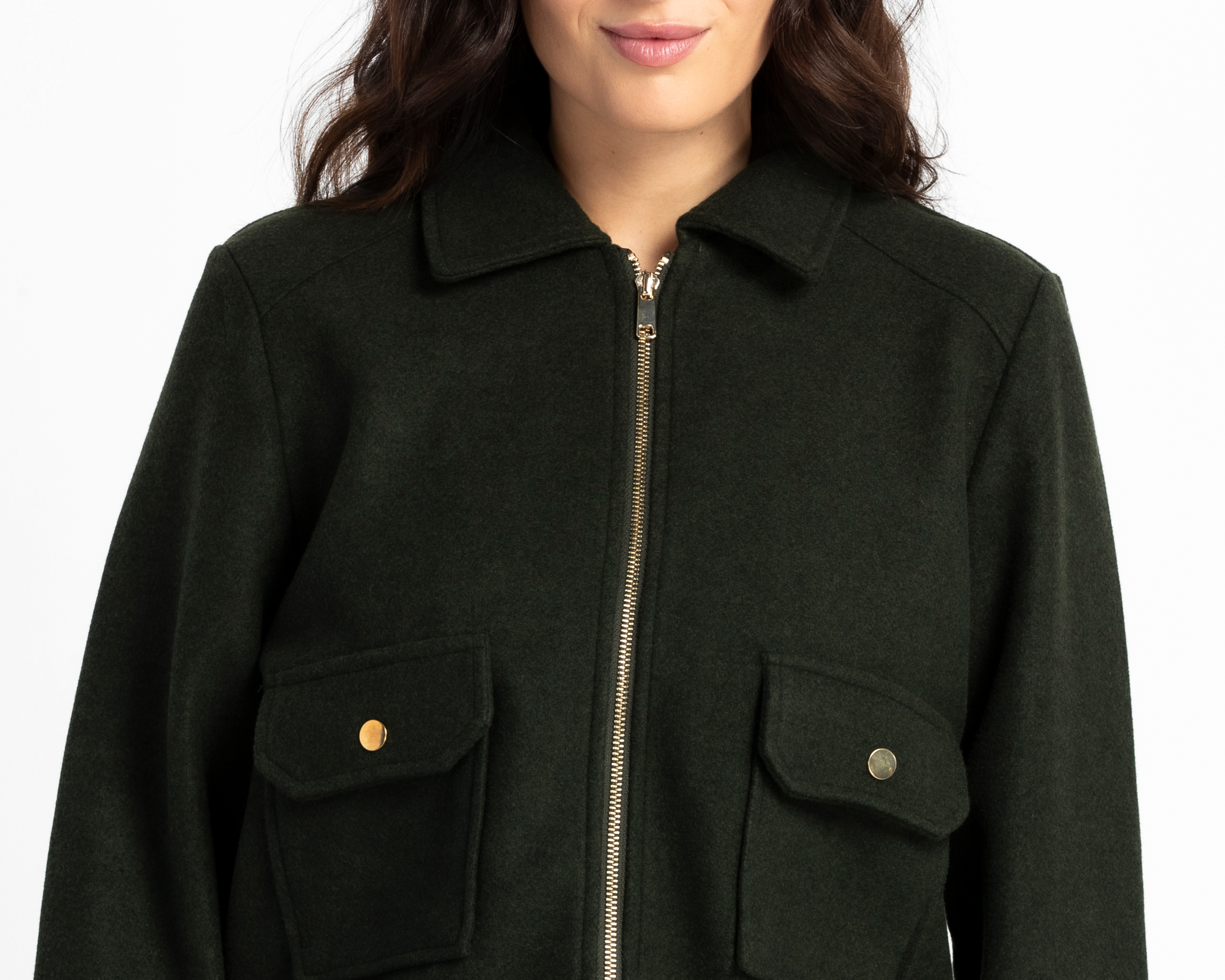 Foto 5 pulgar | Foto 4 | Chamarra Verde Sahara para Mujer