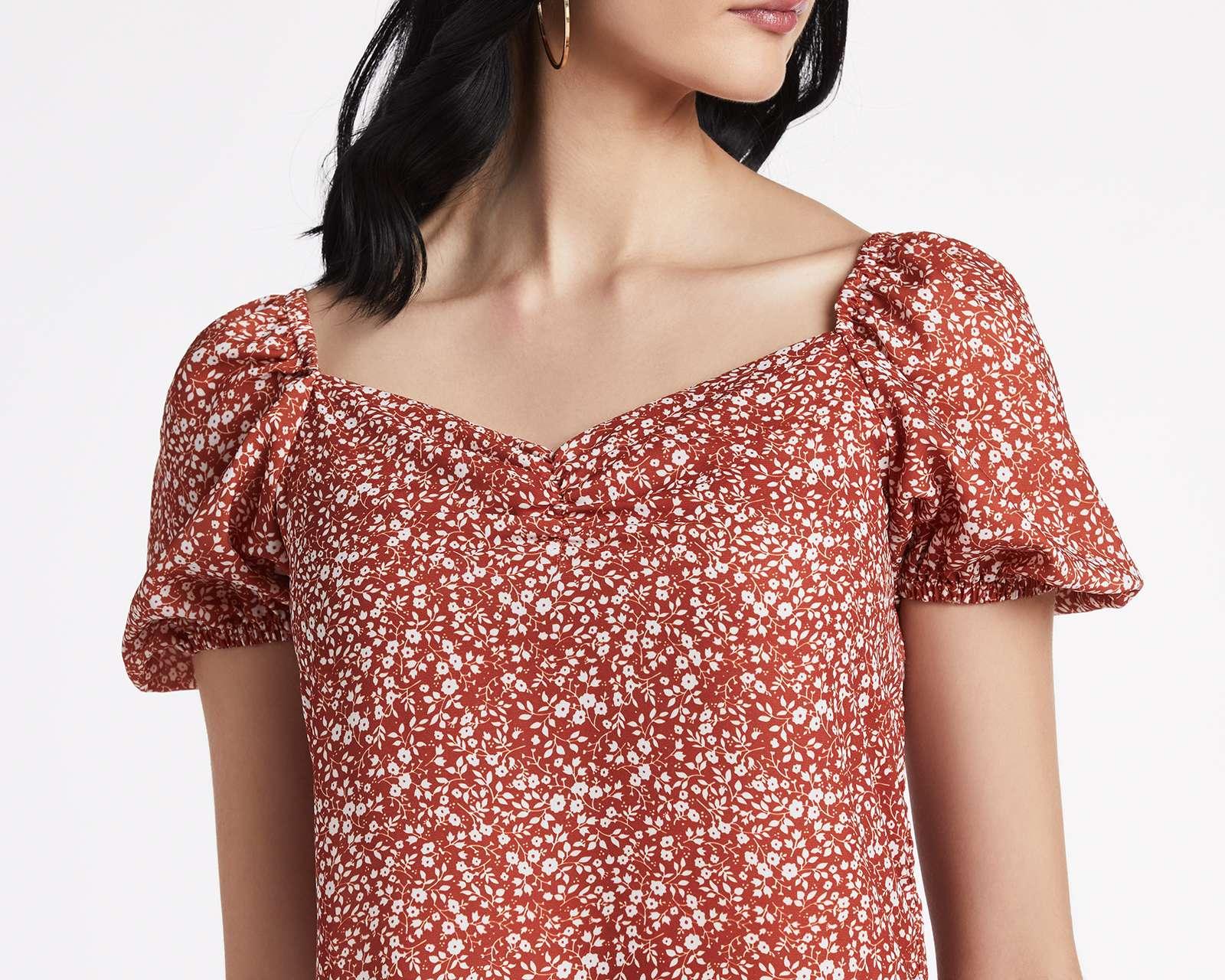 Foto 5 pulgar | Foto 4 | Blusa 18 Forever Manga Corta con Estampado Floral