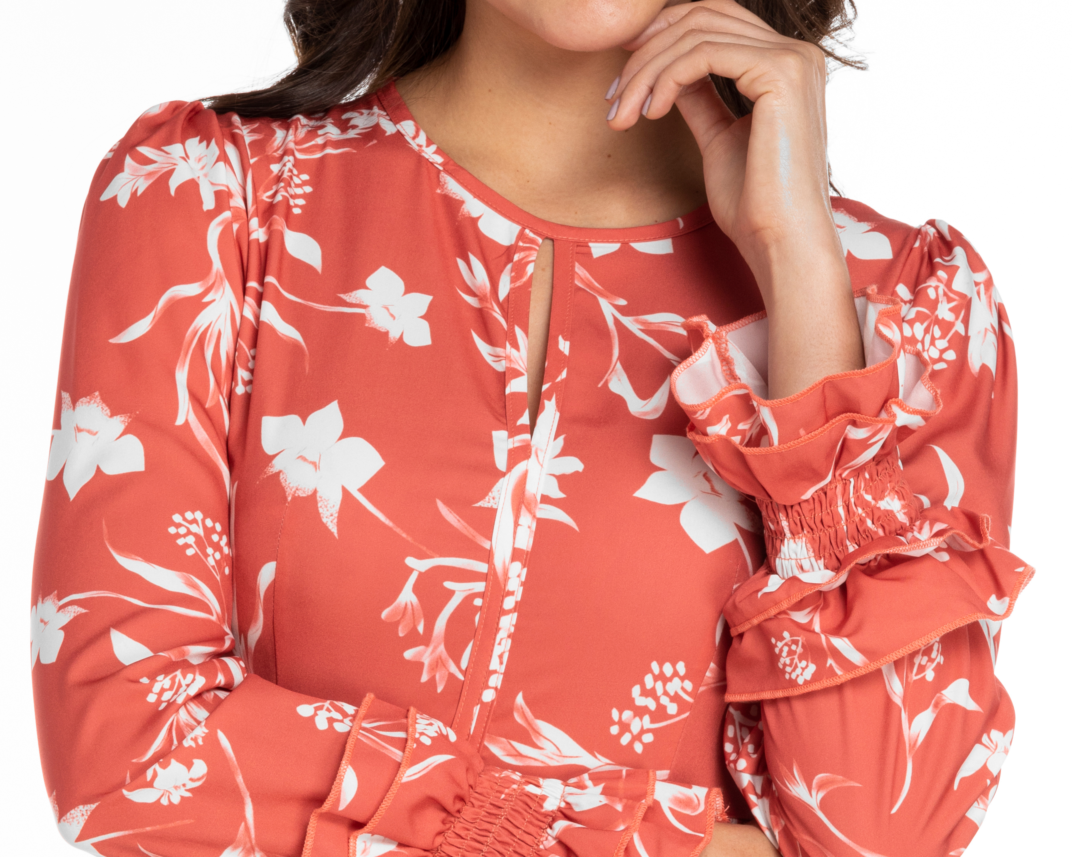 Foto 4 | Foto 4 | Vestido Meirius Casual Midi con Holán