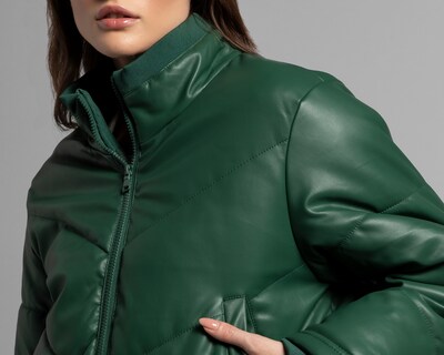 Foto 4 | Foto 4 | Chamarra Thinner Capitonada Verde