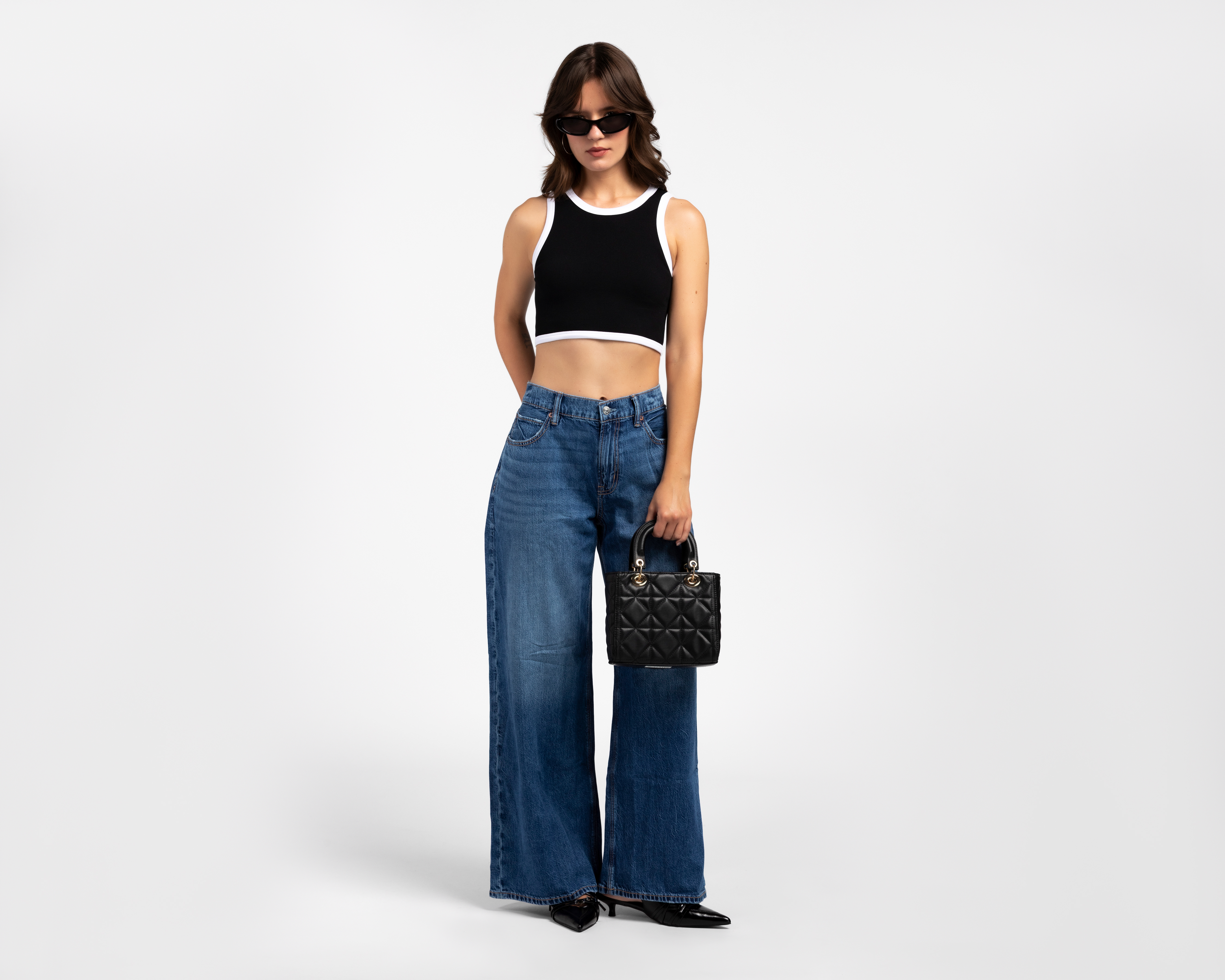 Foto 3 pulgar | Foto 2 | Jeans Ultra Wide Leg American Eagle Low Rise para Mujer