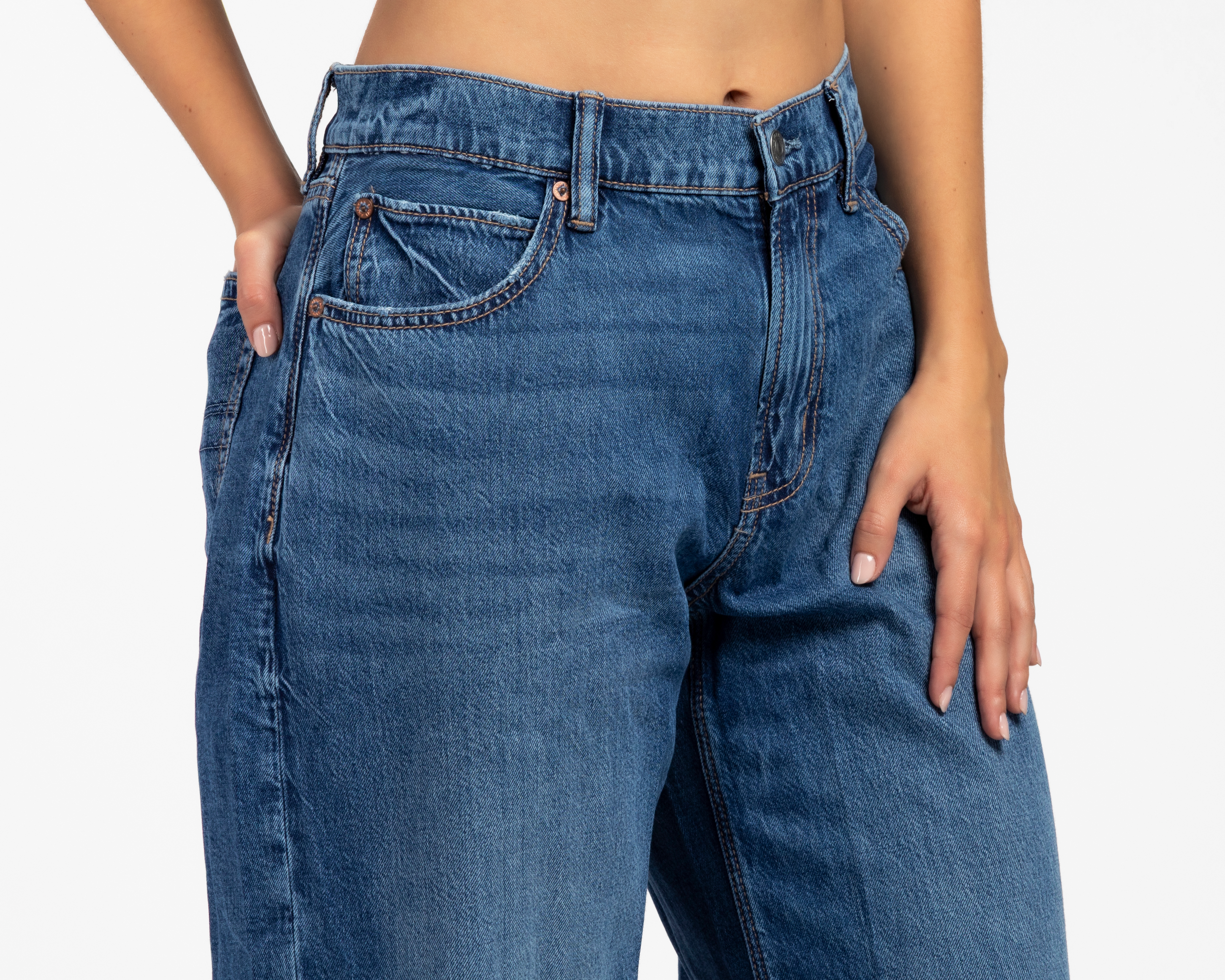 Foto 5 pulgar | Foto 4 | Jeans Ultra Wide Leg American Eagle Low Rise para Mujer
