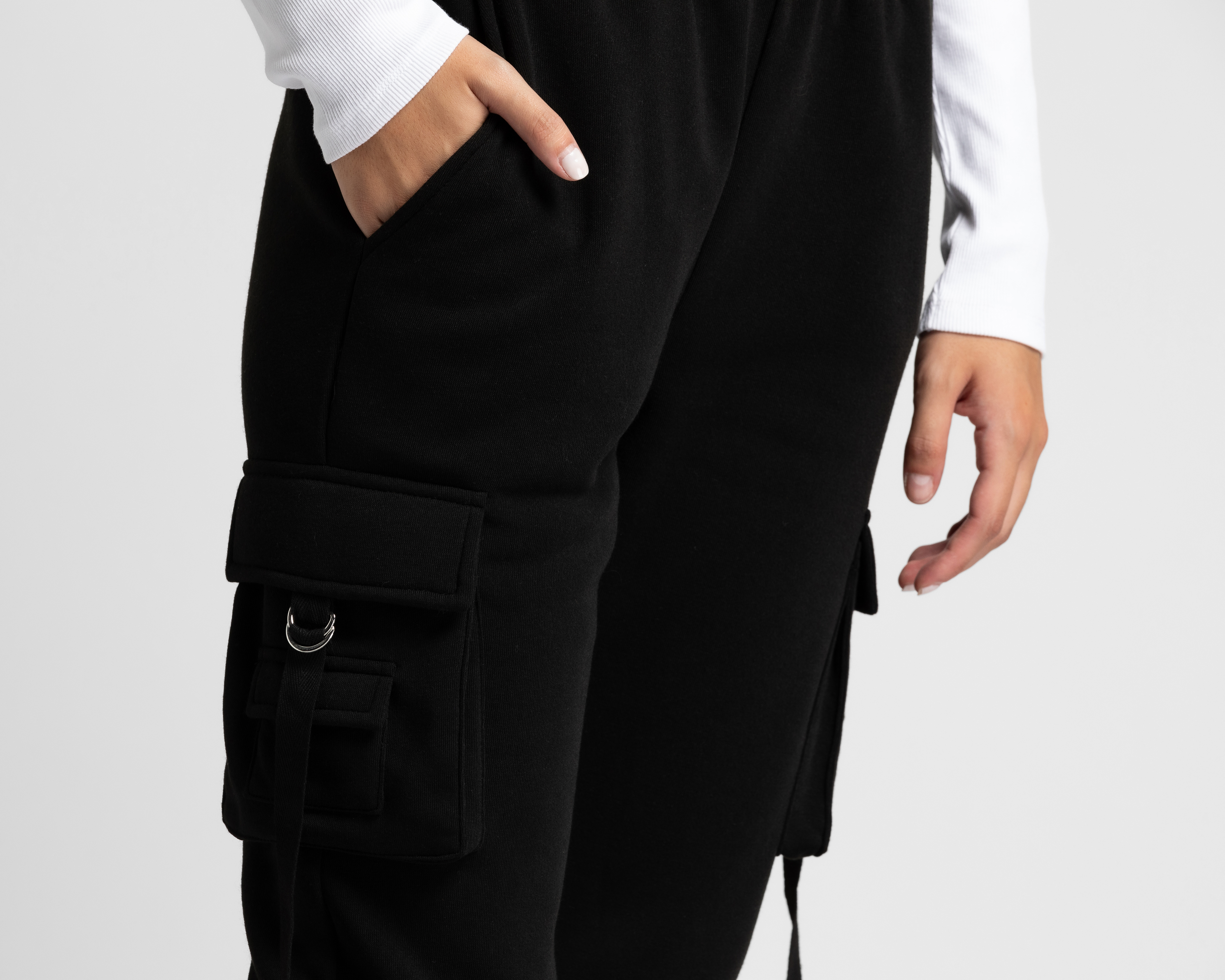 Foto 5 pulgar | Foto 4 | Pantalón Cargo Refill Negro para Mujer