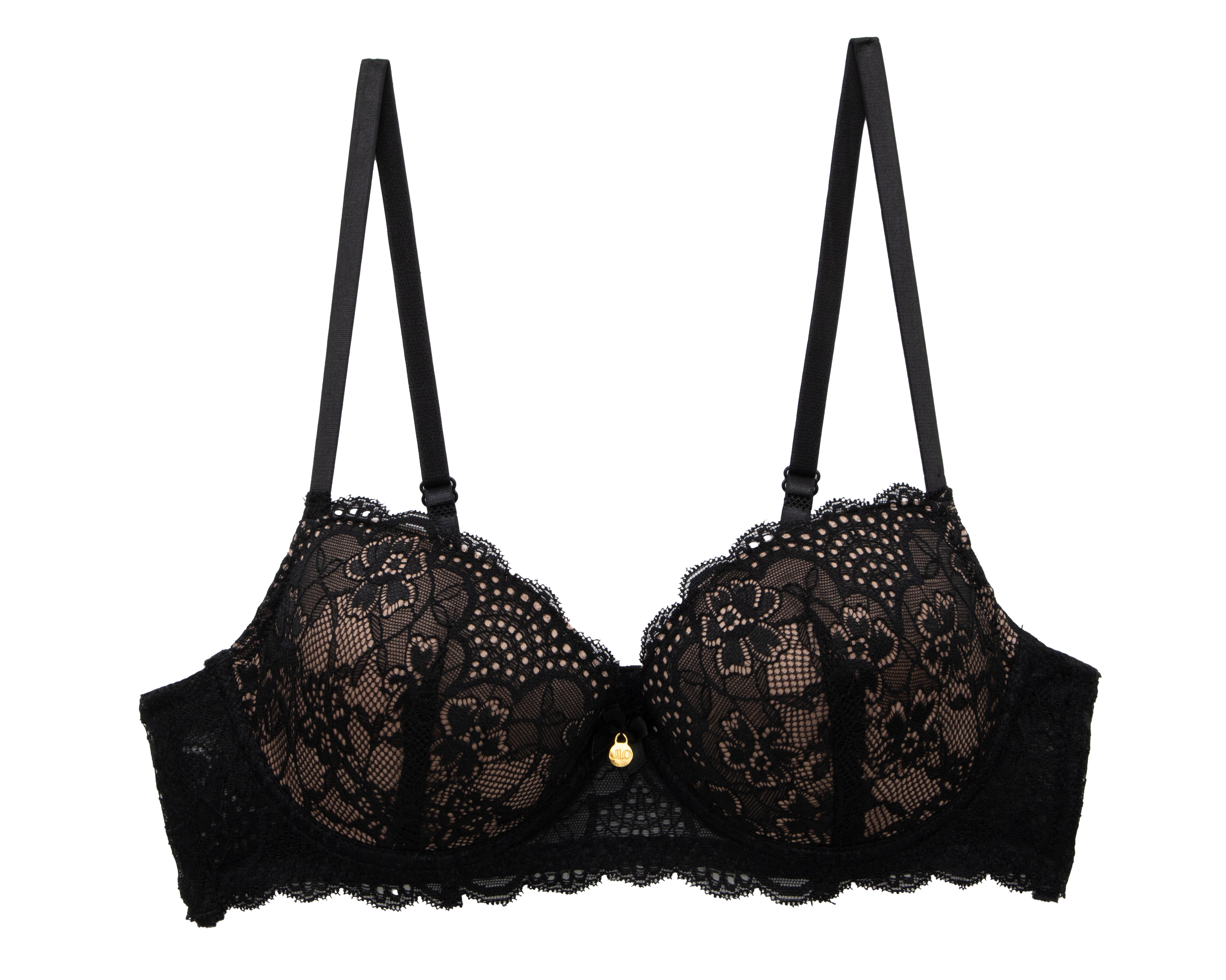 Foto 4 pulgar | Foto 3 | Coordinado de Encaje Copa Completa Negro Jennifer Lopez