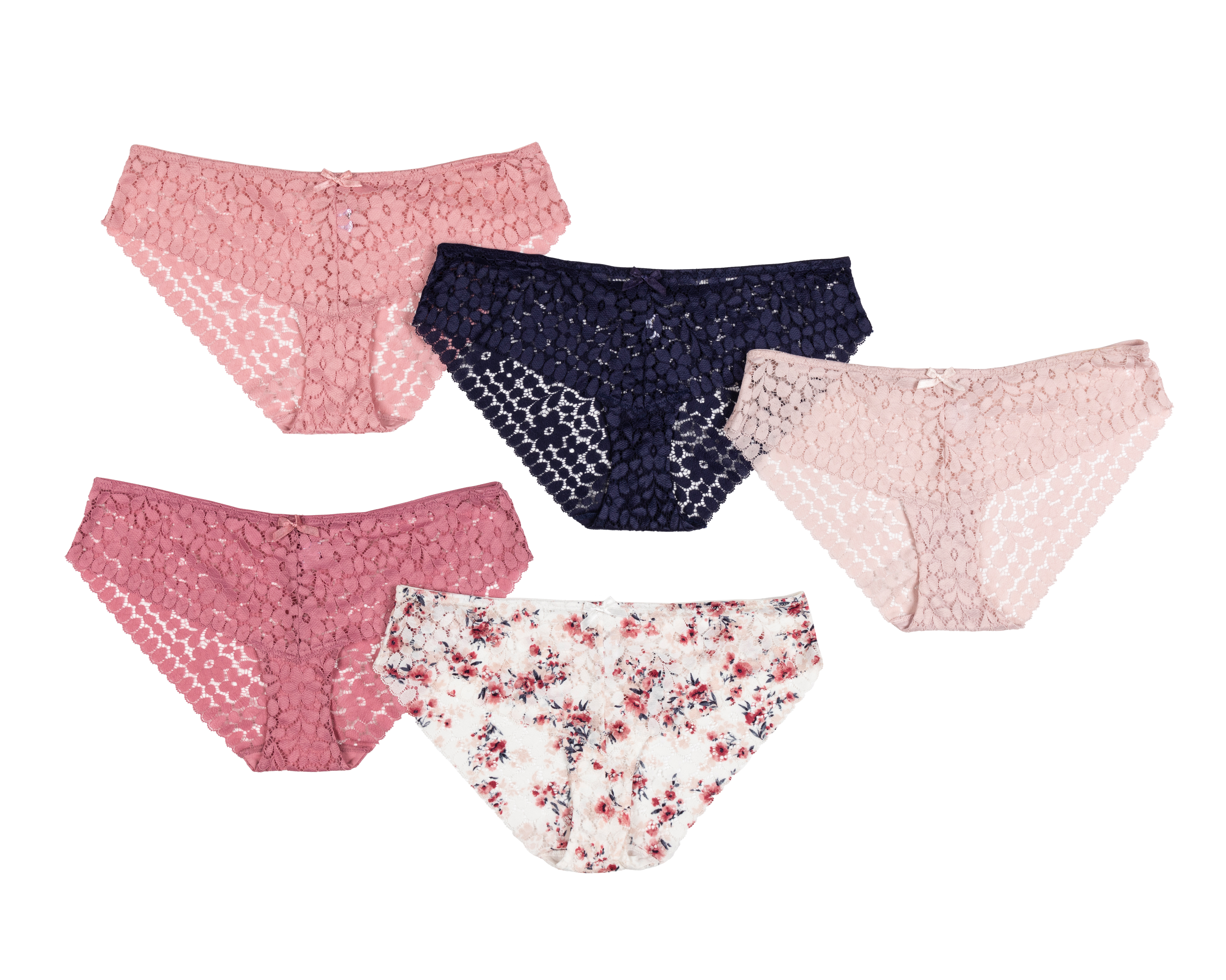 Foto 2 pulgar | Foto 1 | Bikini con Encaje Eva tu Estilo Íntimo para Mujer 5 Piezas