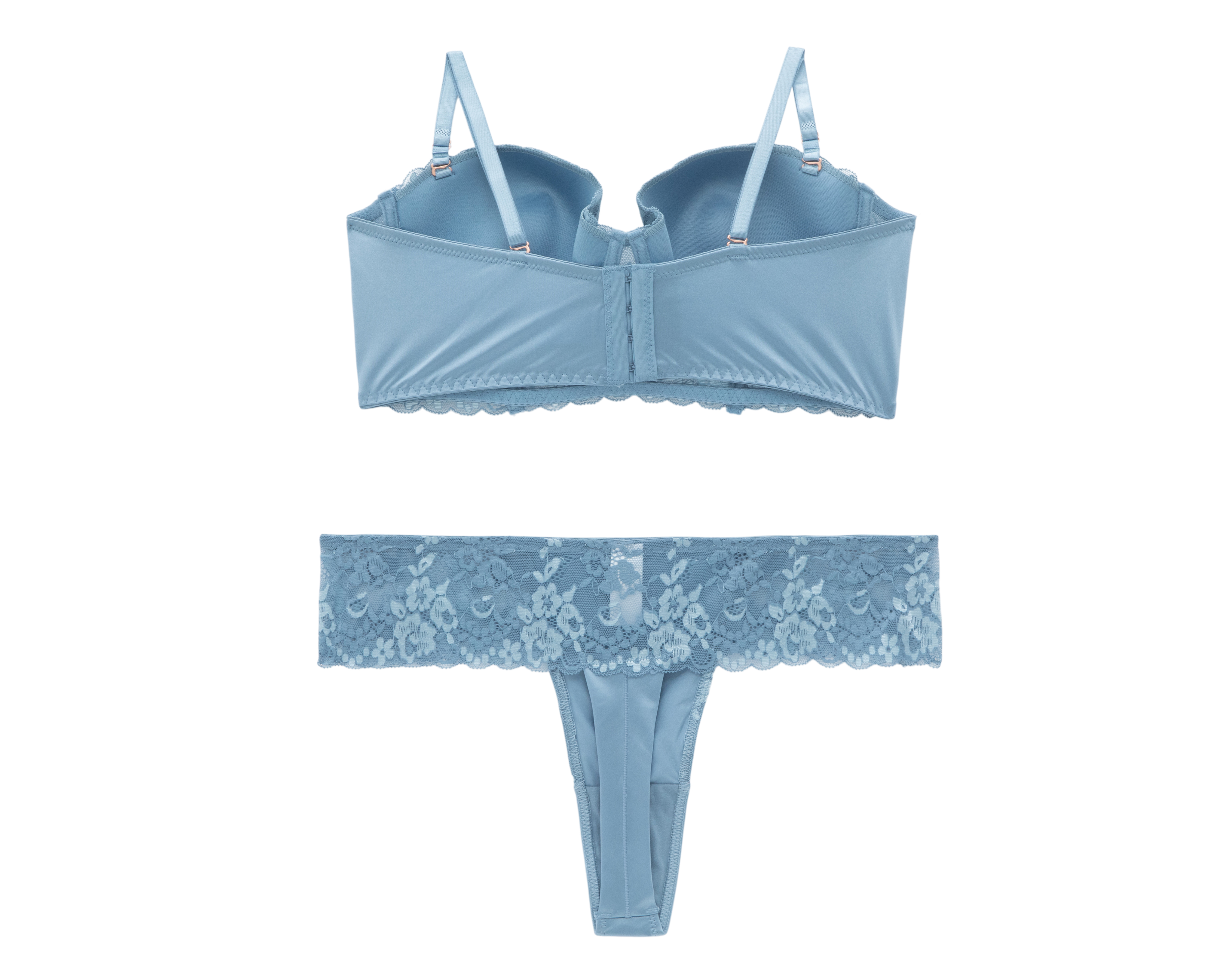 Foto 2 | Foto 2 | Coordinado de Encaje Copa Completa con Varilla Eva tu Estilo Íntimo