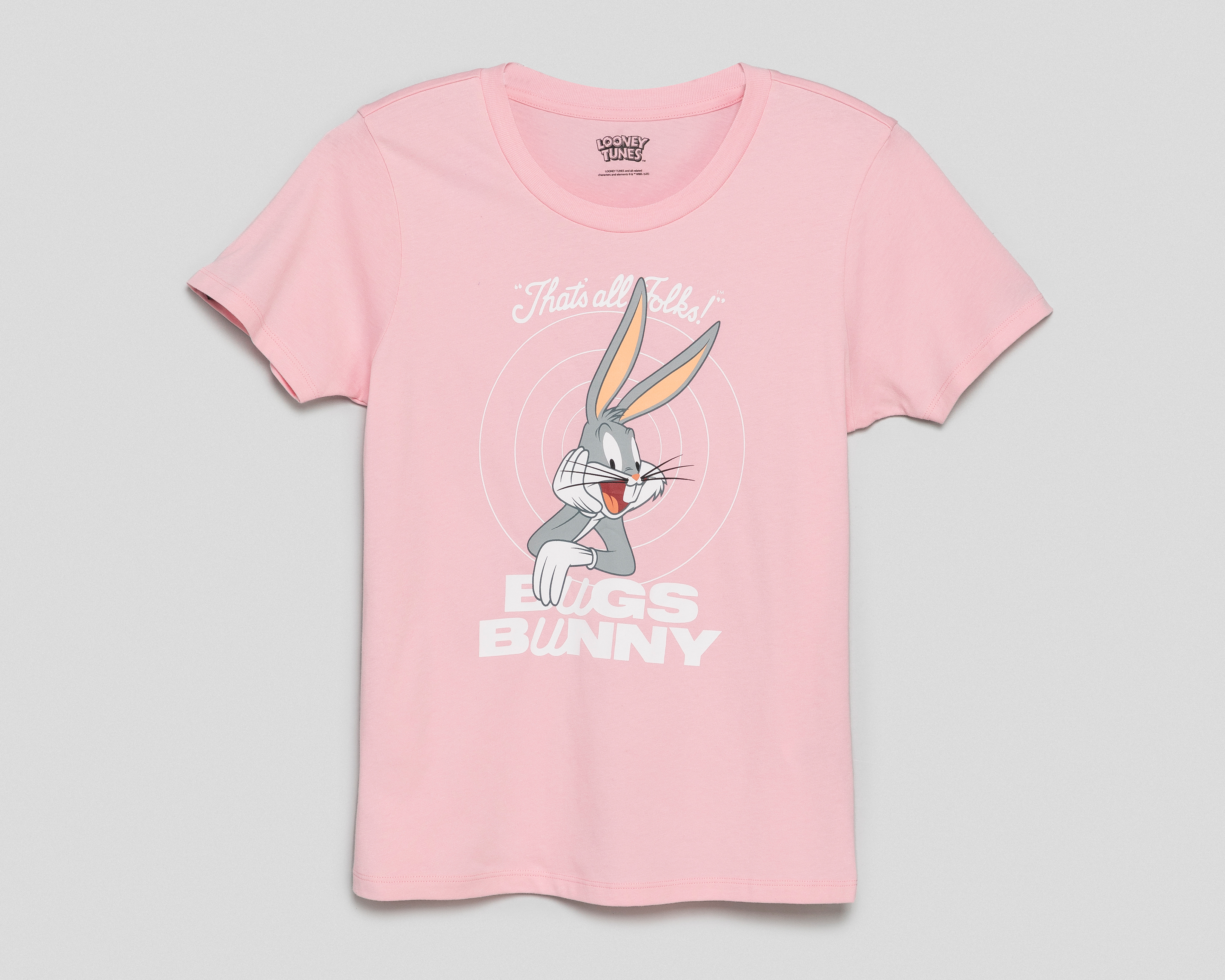 Foto 2 pulgar | Foto 1 | Playera Rosa Looney Tunes para Mujer