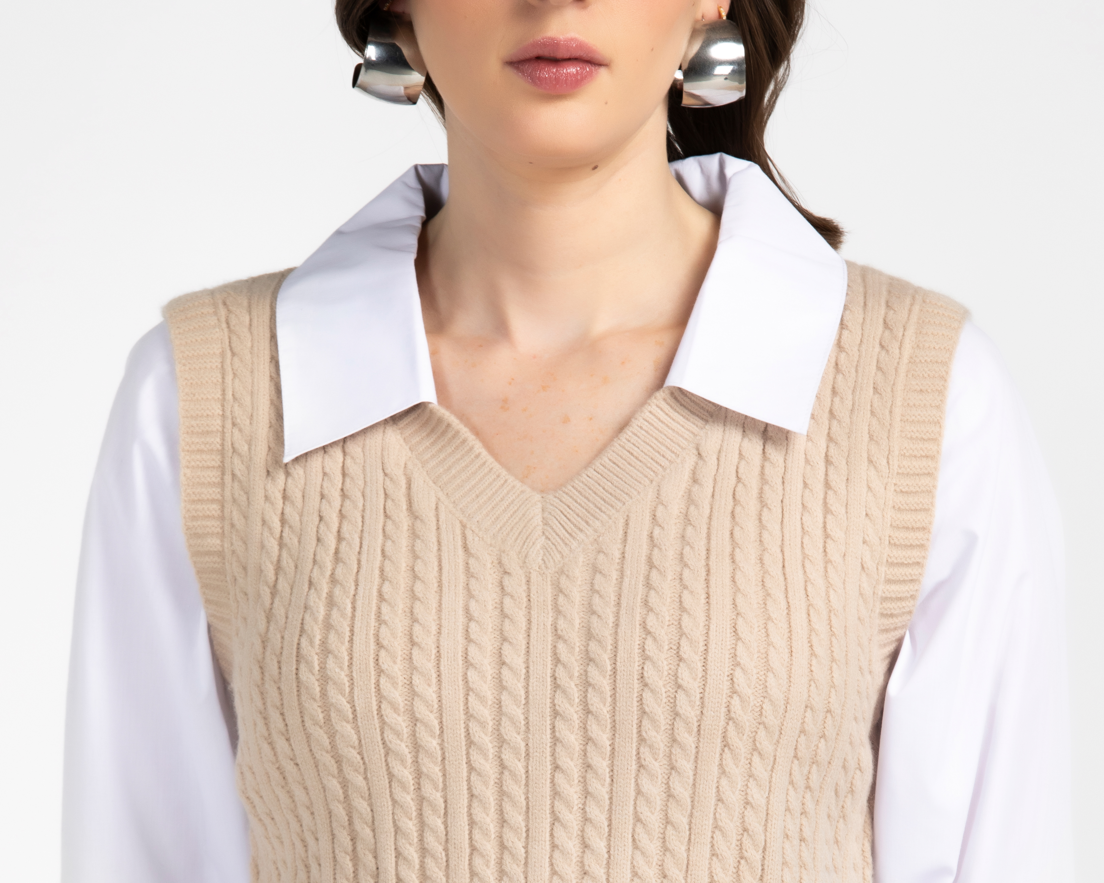 Foto 4 pulgar | Foto 3 | Chaleco con Camisa Sahara para Mujer
