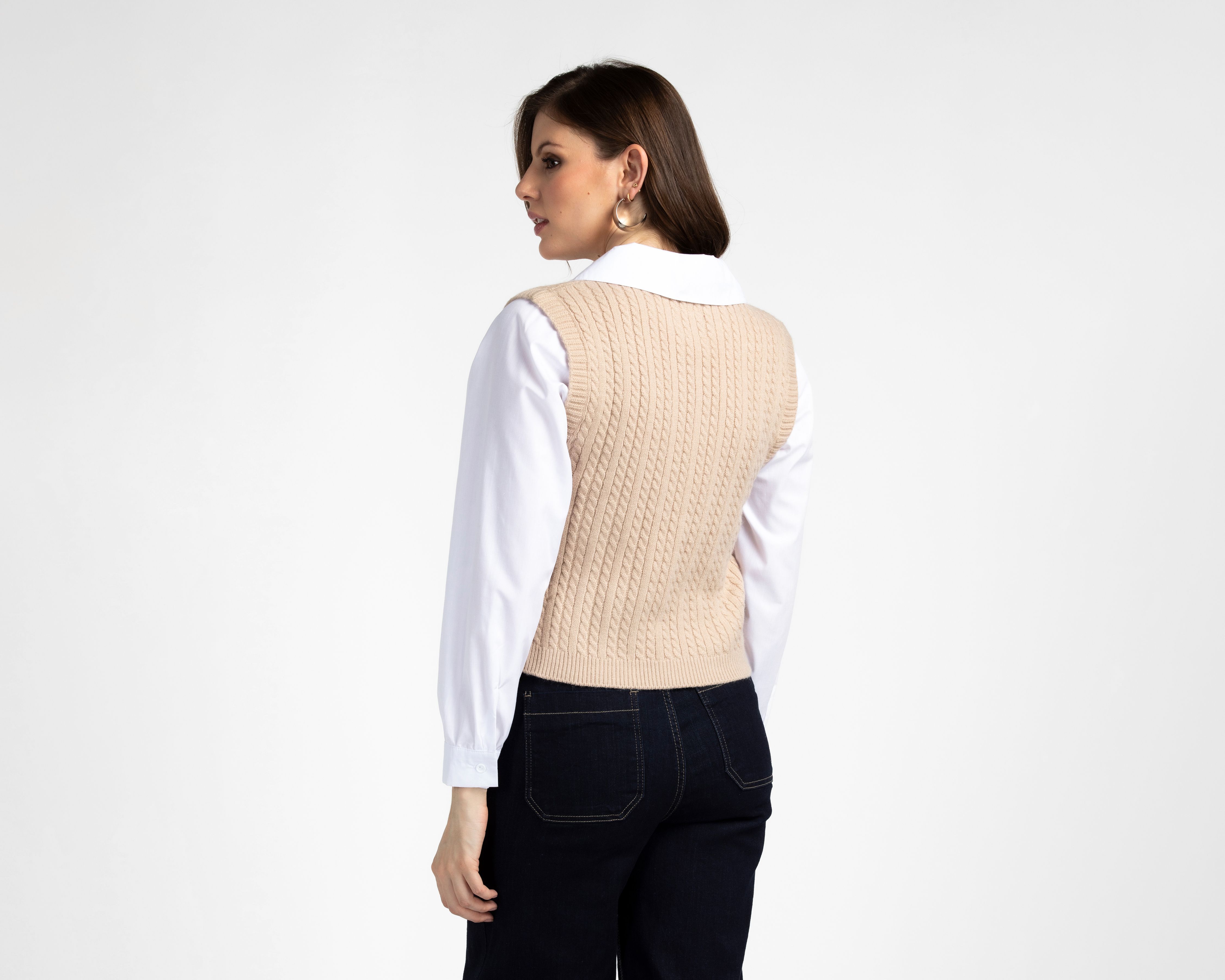 Foto 5 pulgar | Foto 4 | Chaleco con Camisa Sahara para Mujer