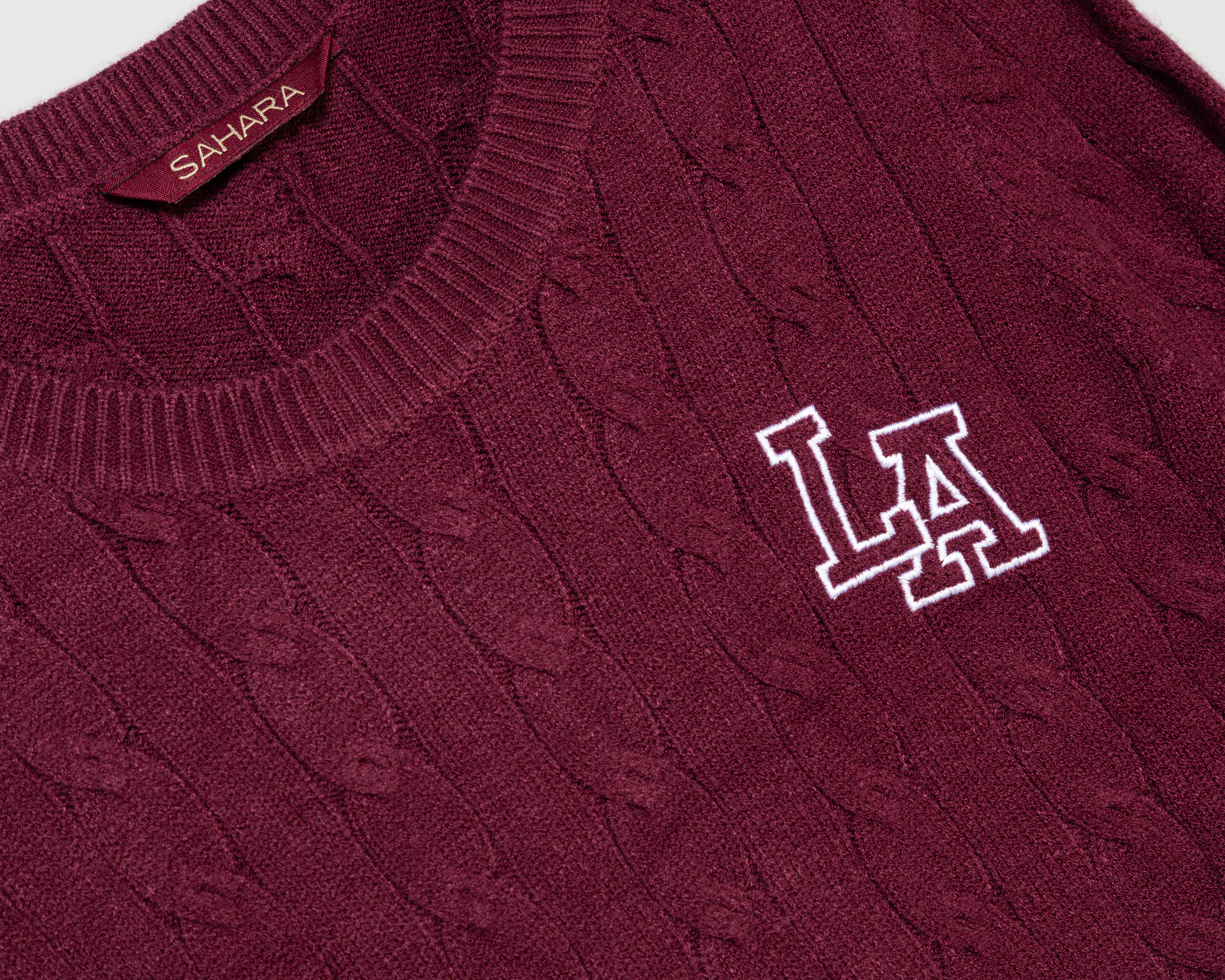 Foto 4 pulgar | Foto 3 | Suéter Vino Sahara para Mujer