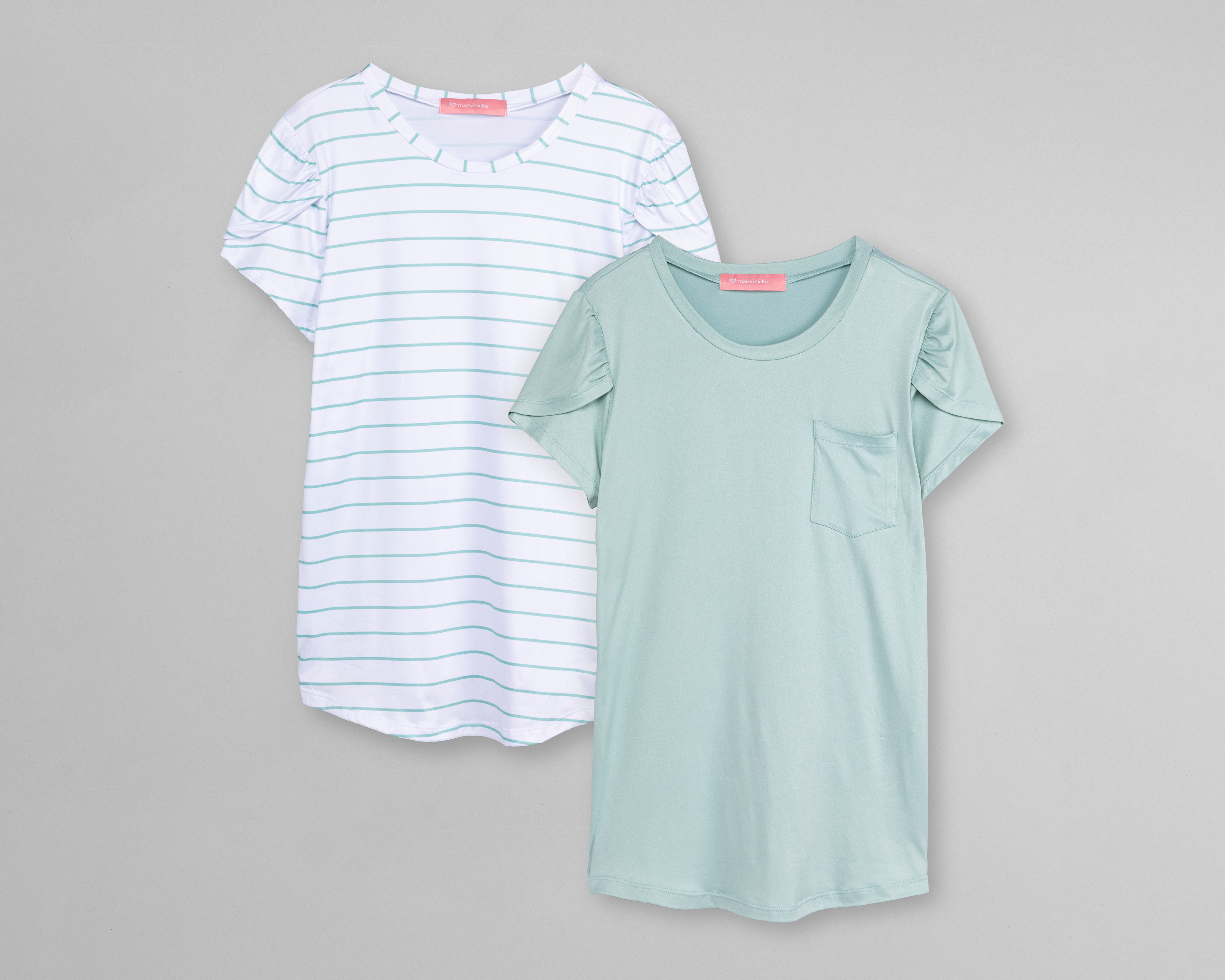 Foto 2 pulgar | Foto 1 | Playera de Maternidad Mamá Bella Manga Corta 2 Piezas